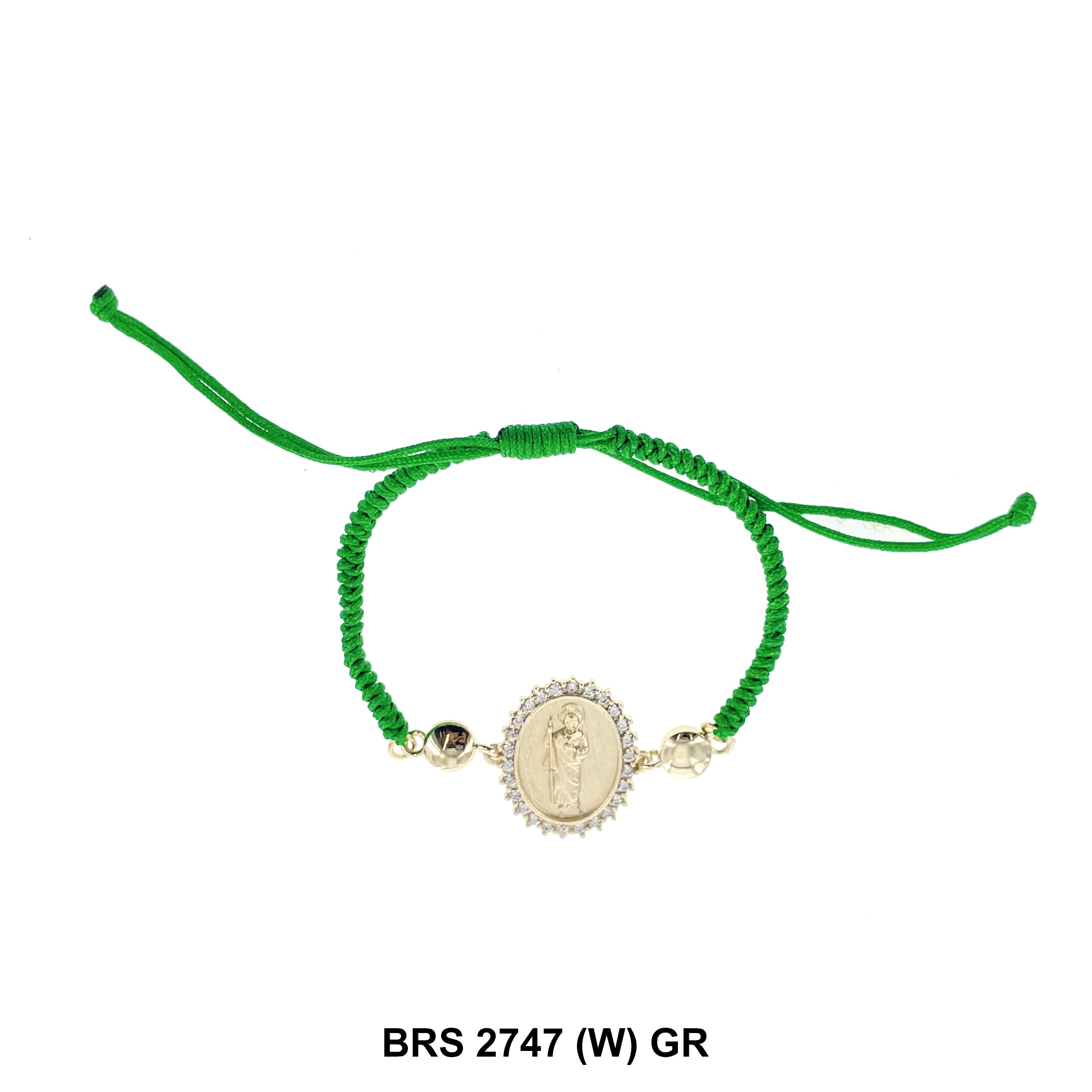 San Judas Thread Bracelets BRS 2747 (W) GR