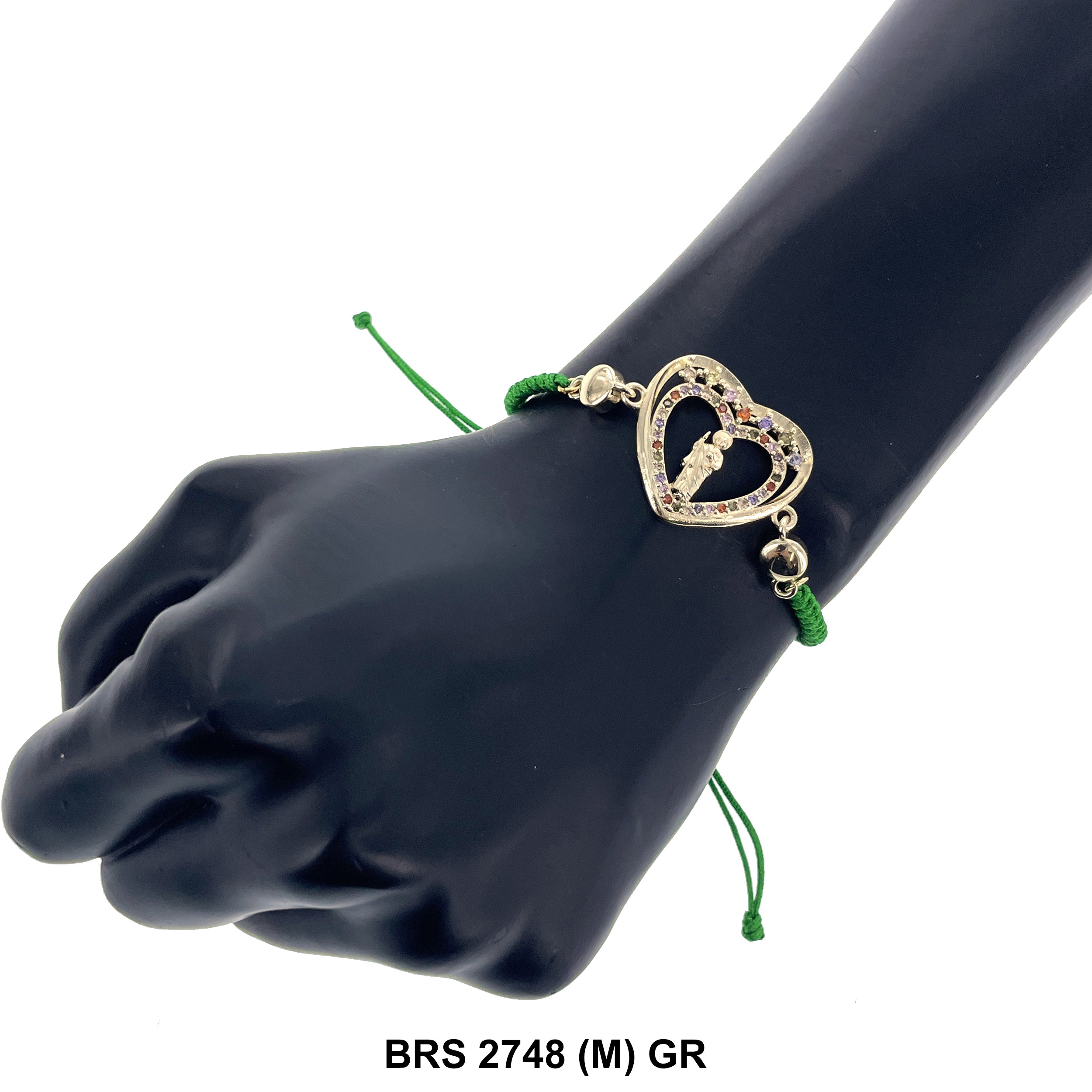 San Judas Thread Bracelets BRS 2748 (M) GR
