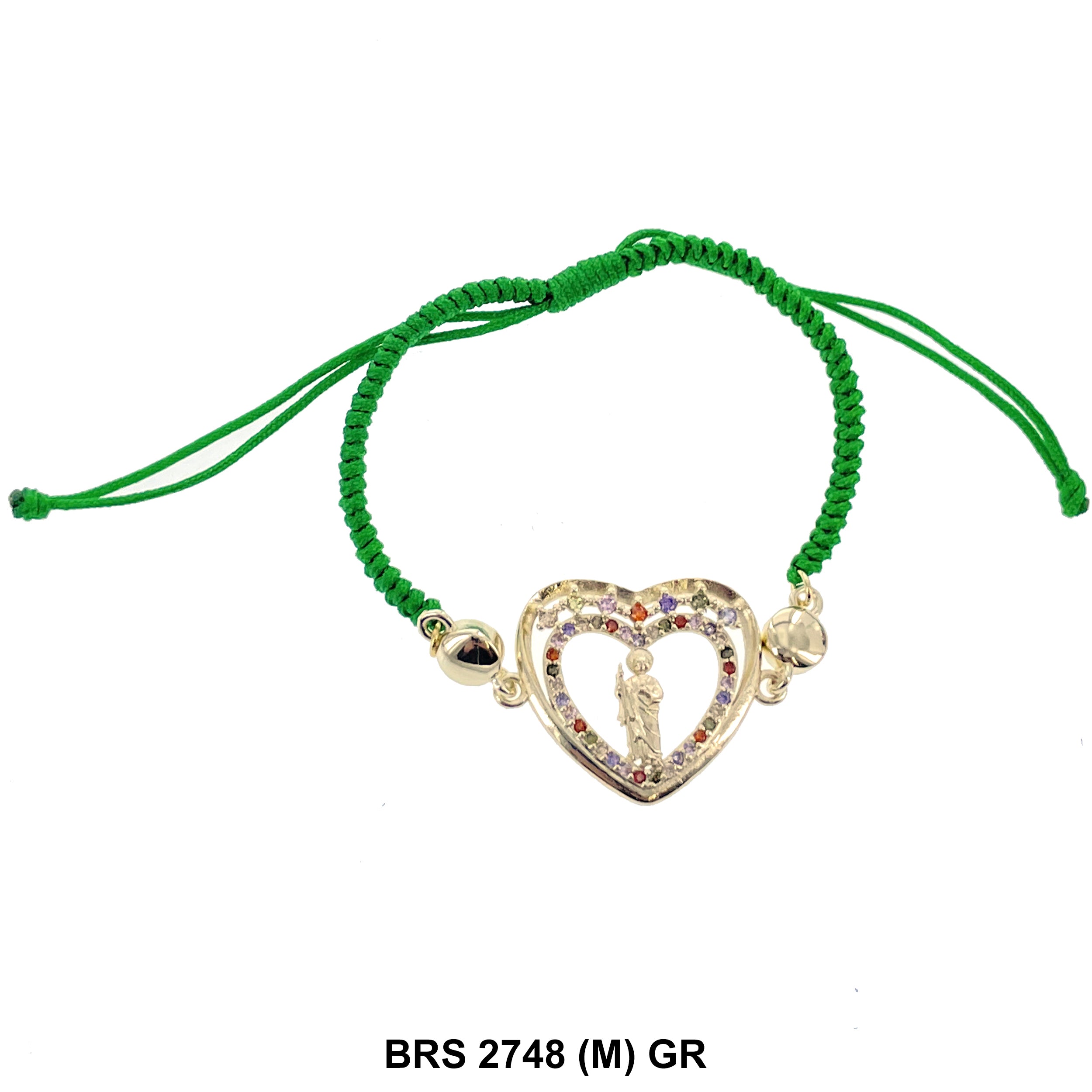 San Judas Thread Bracelets BRS 2748 (M) GR