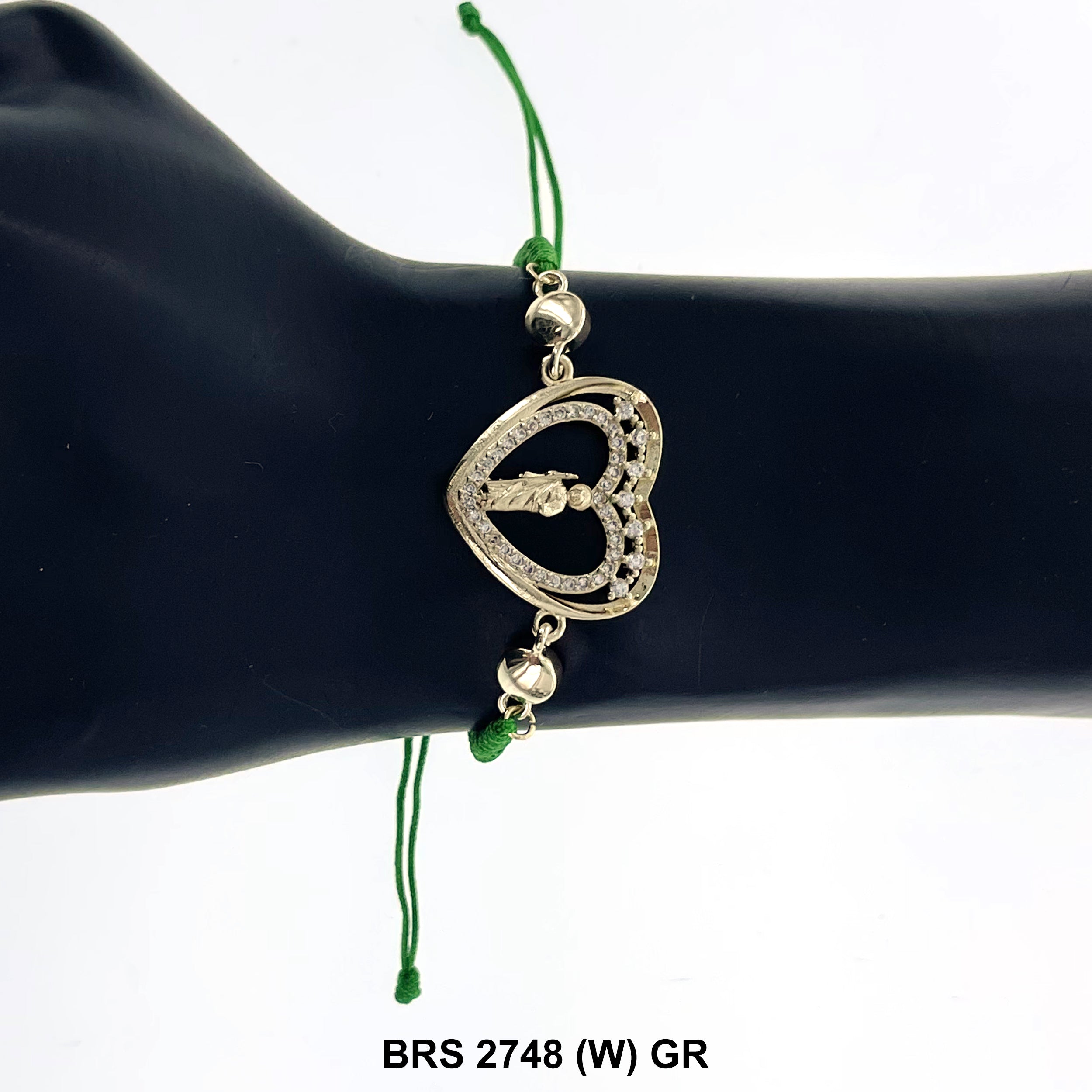 San Judas Thread Bracelets BRS 2748 (W) GR