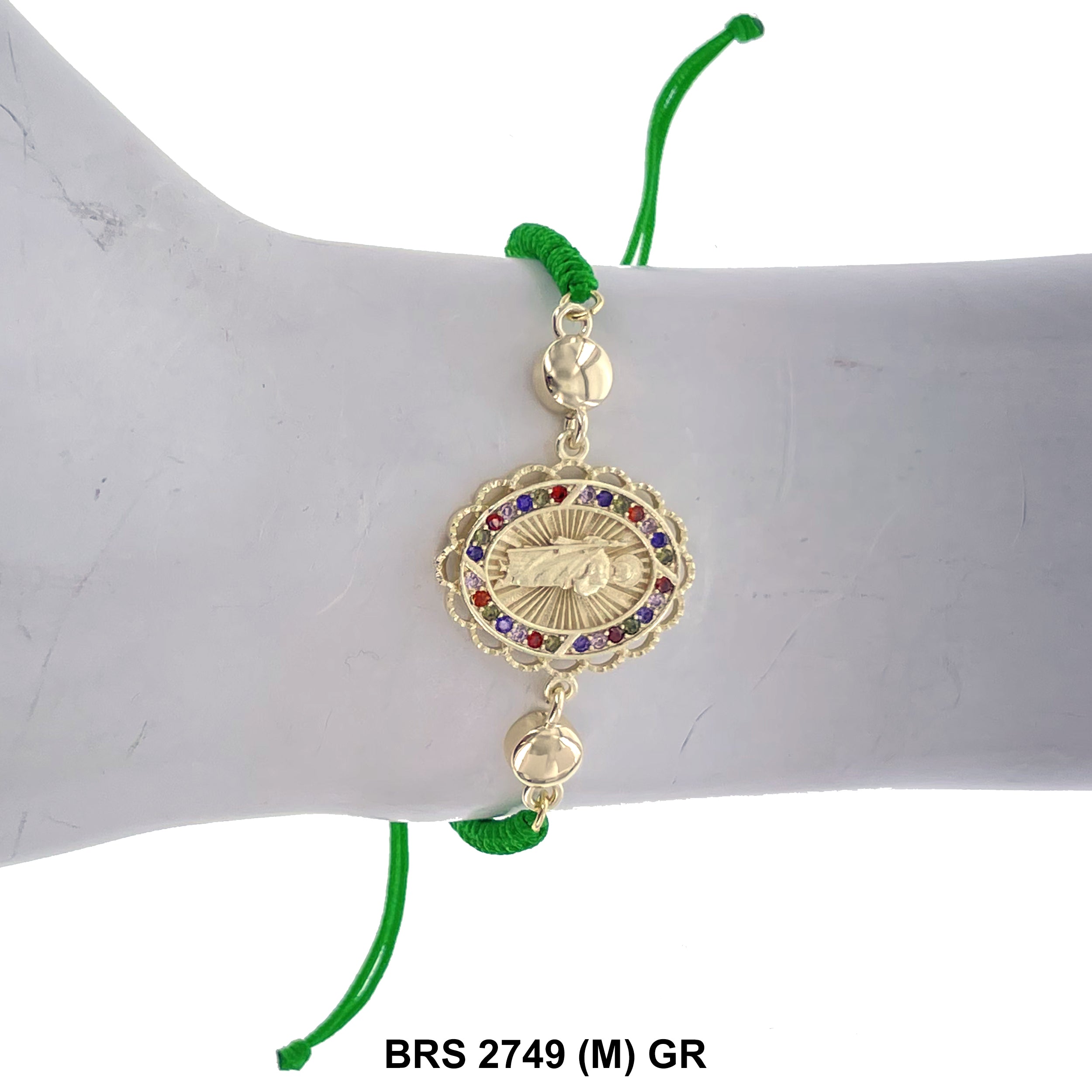 San Judas Thread Bracelets BRS 2749 (M) GR