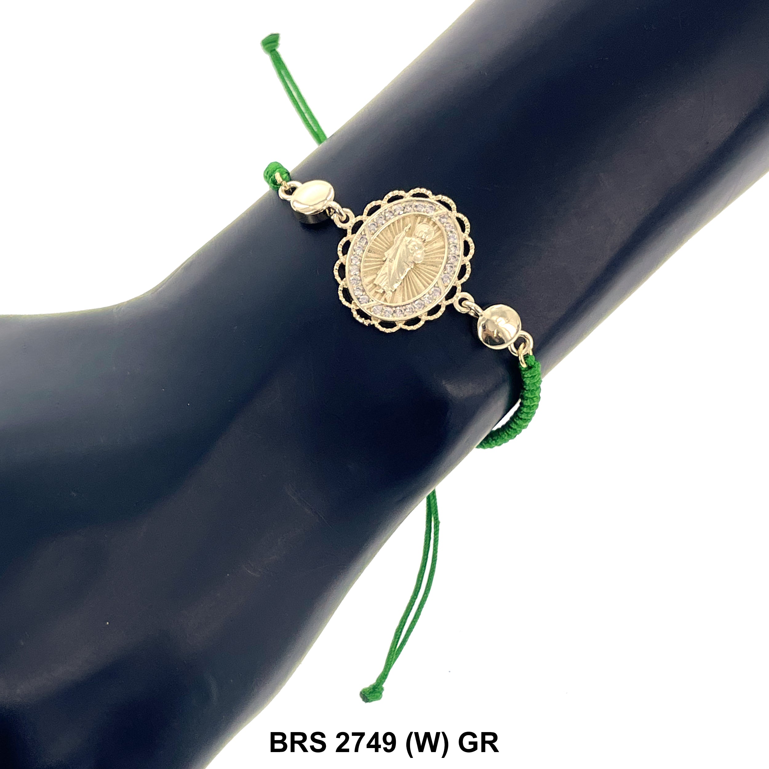 San Judas Thread Bracelets BRS 2749 (W) GR