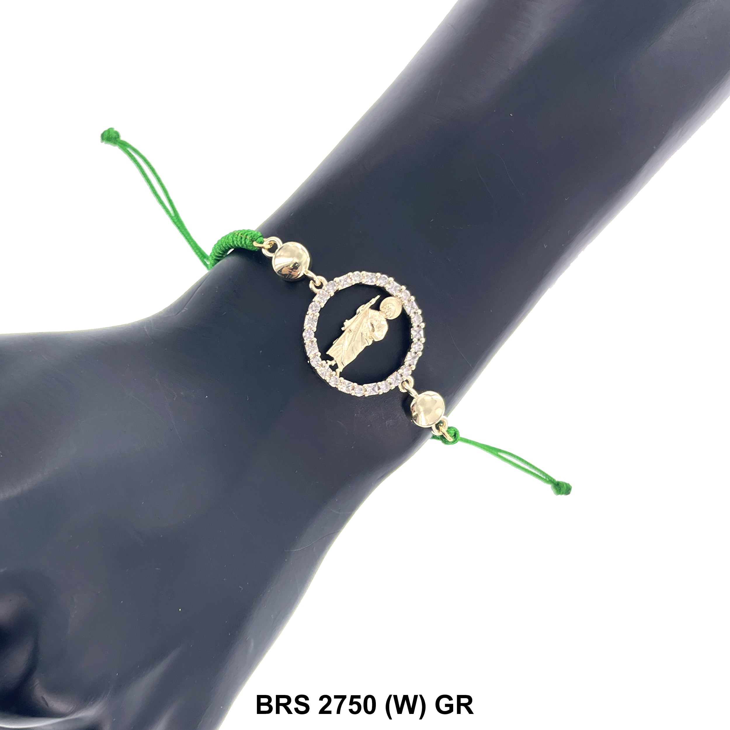 San Judas Thread Bracelets BRS 2750 (W) GR