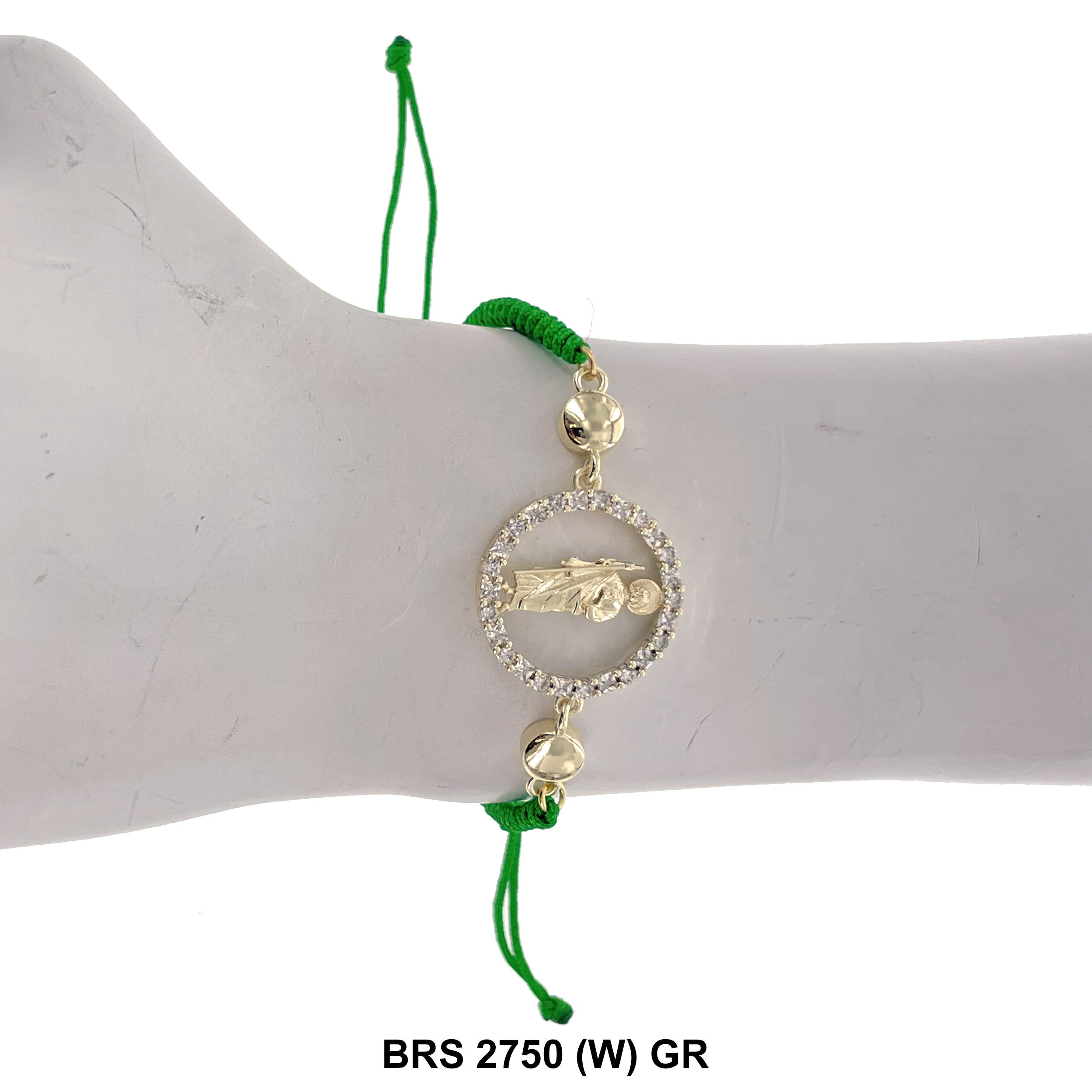 San Judas Thread Bracelets BRS 2750 (W) GR