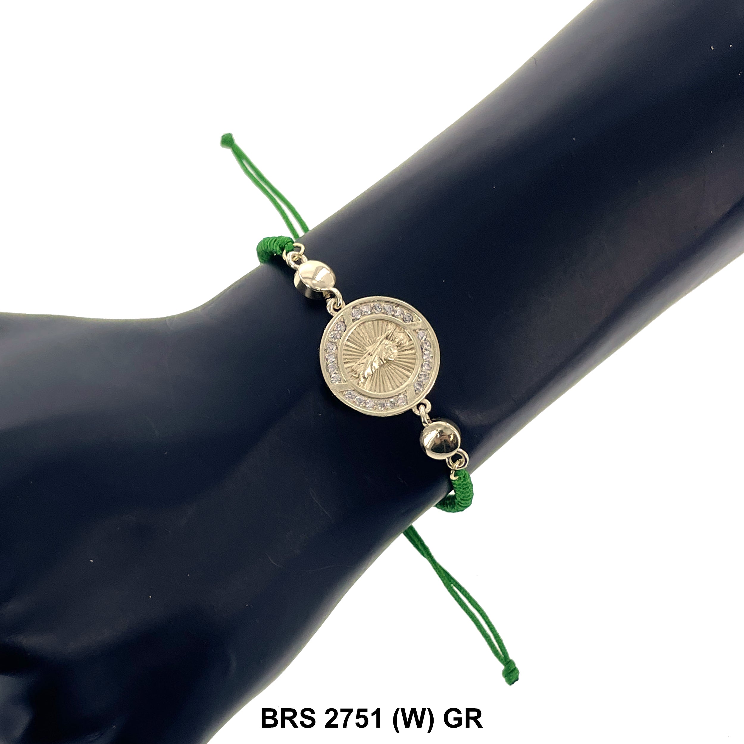 San Judas Thread Bracelets BRS 2751 (W) GR