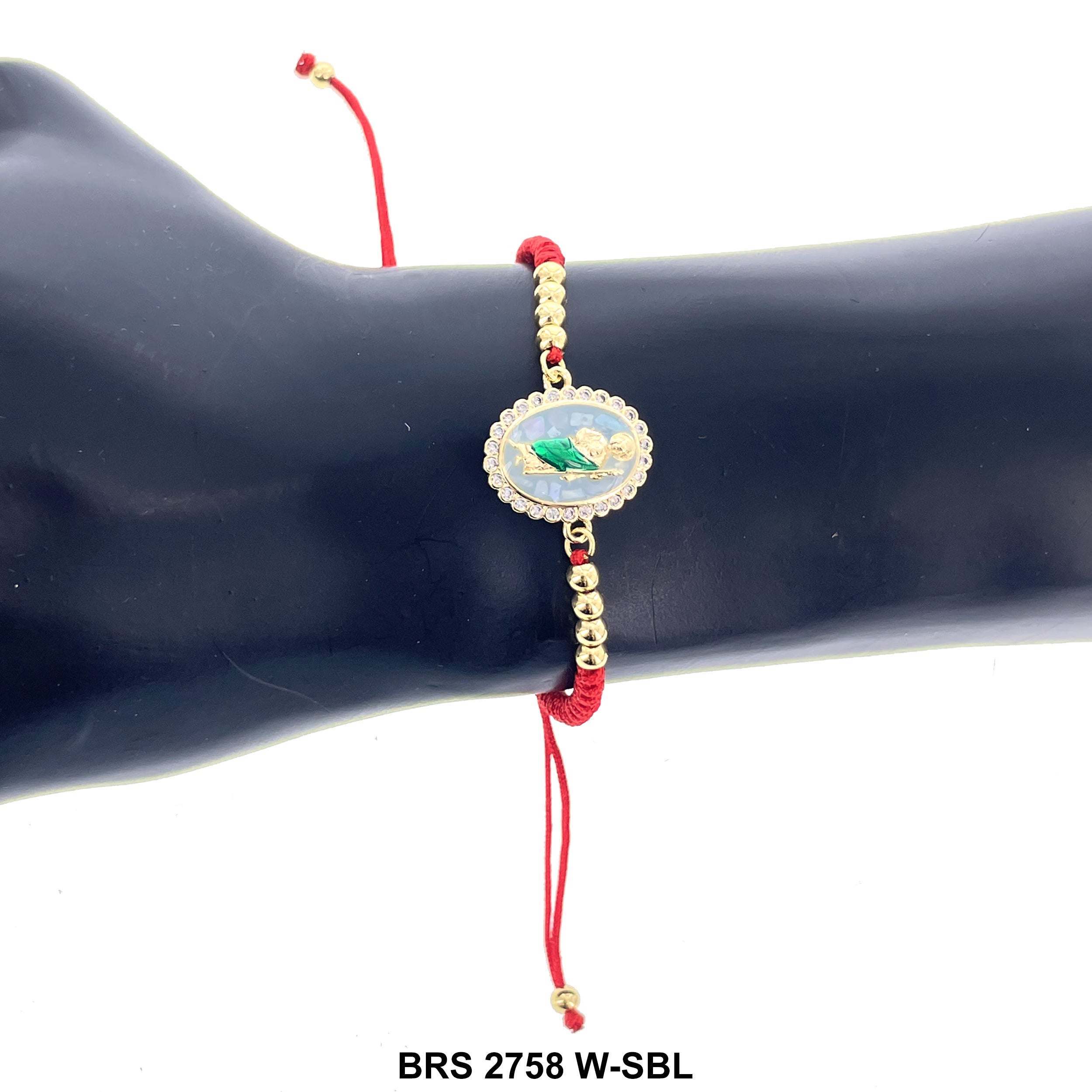 Guadalupe Thread Bracelet BRS 2758 W-SBL