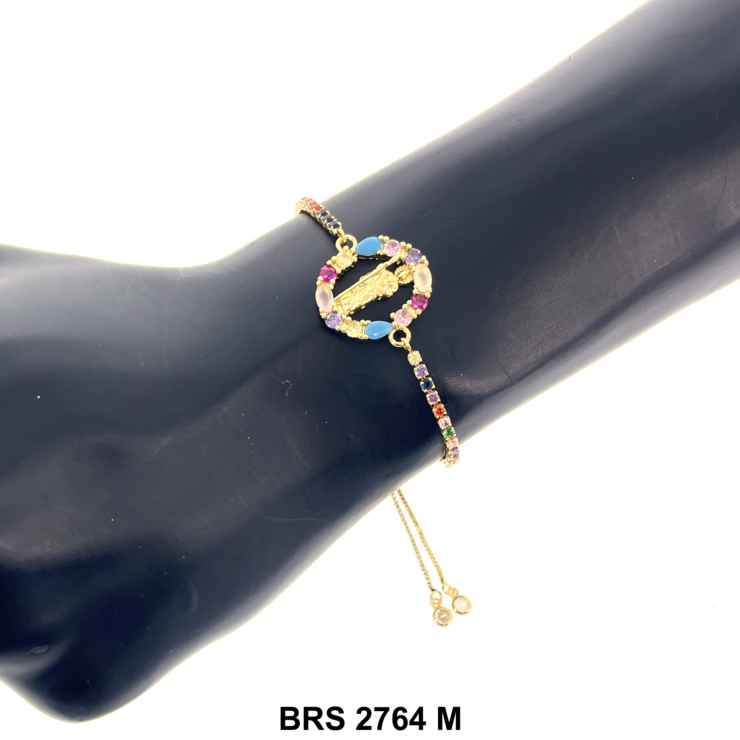 San Judas Adjustable Bracelet BRS 2764 M