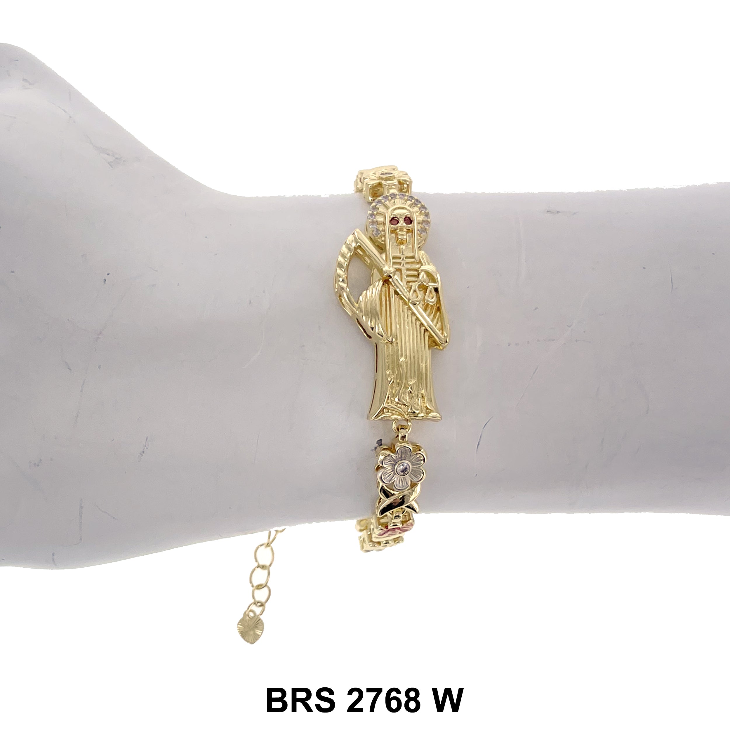 Santa Muerte Bracelet BRS 2768 W