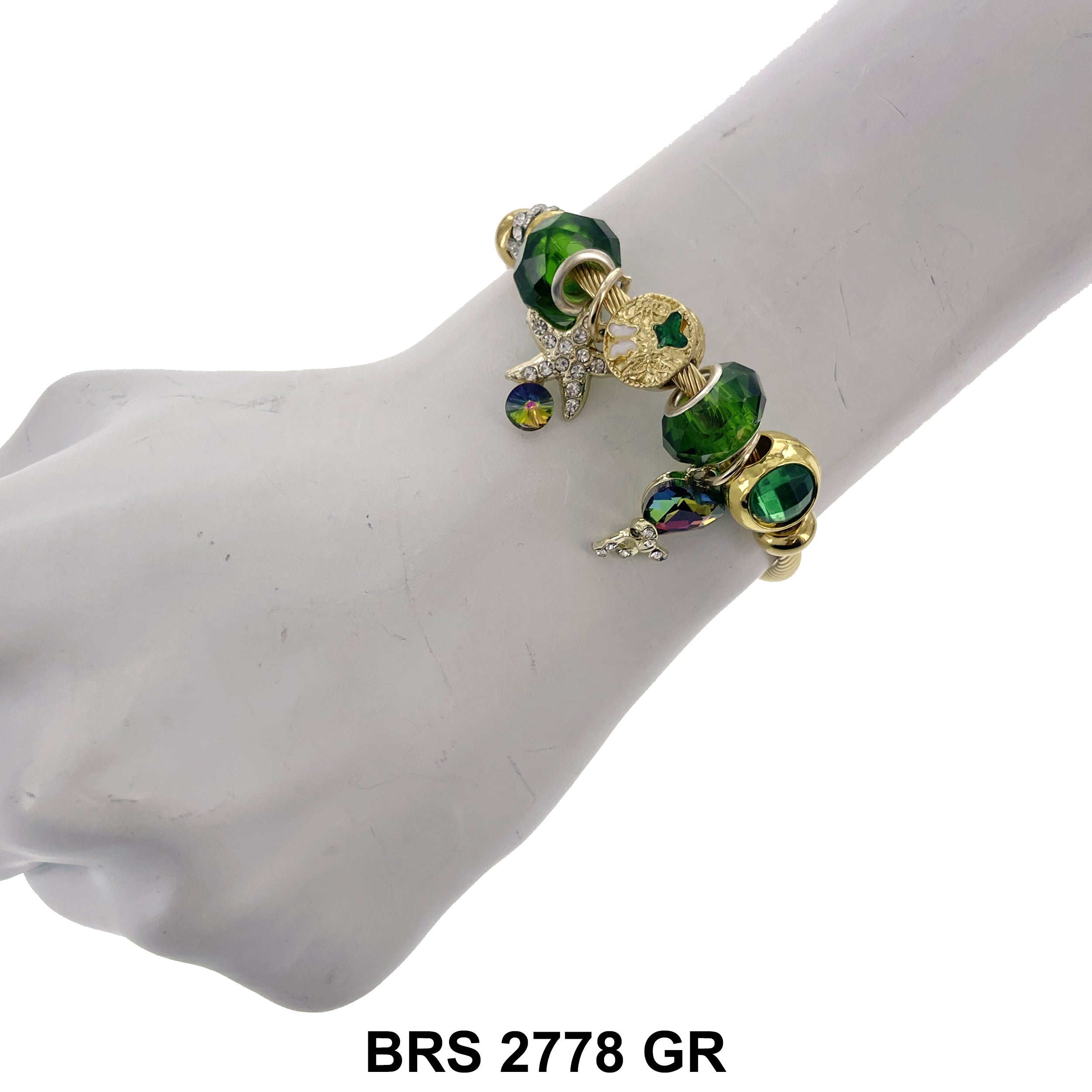 Hanging Charm Bracelet BRS 2778 GR