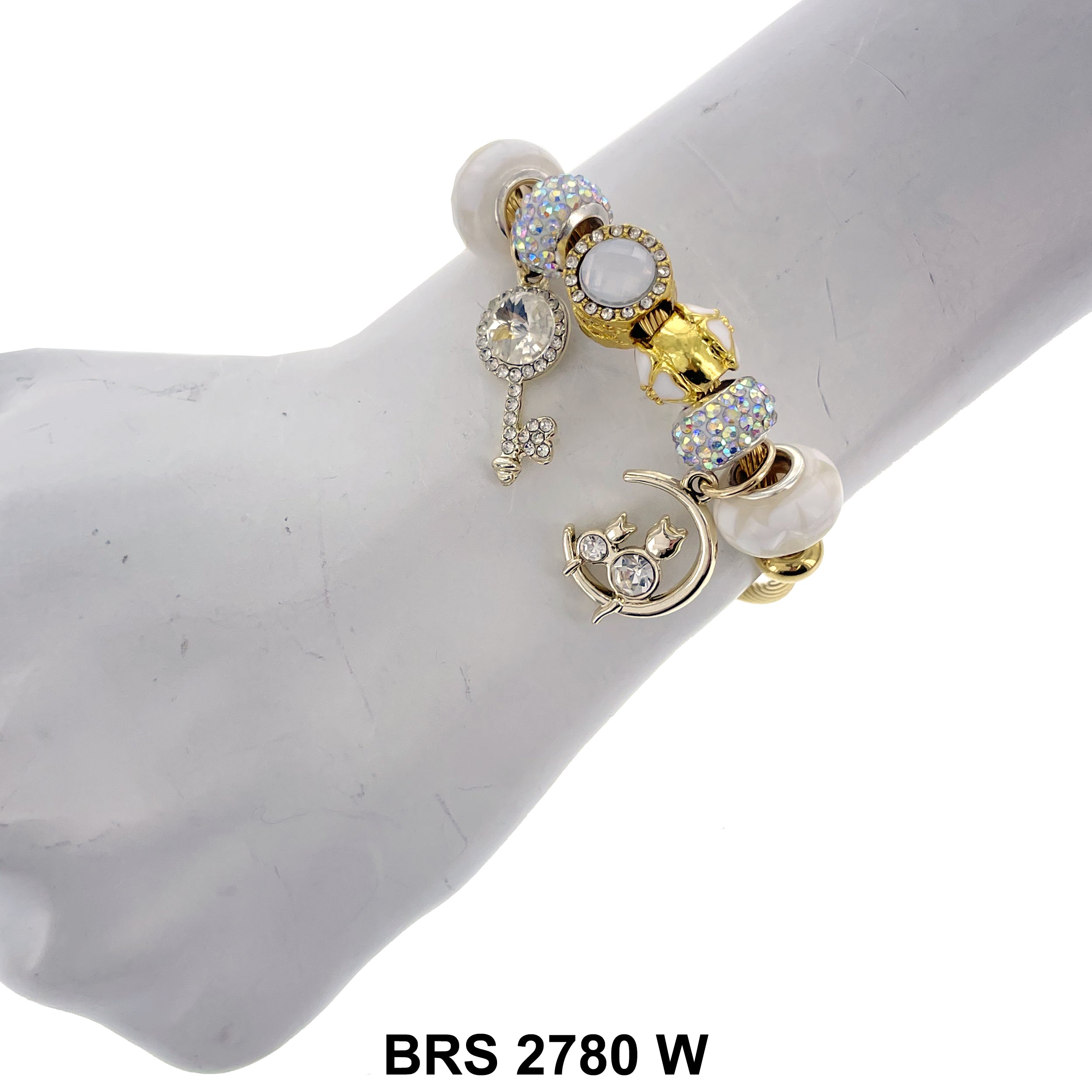 Hanging Charm Bracelet BRS 2780 W