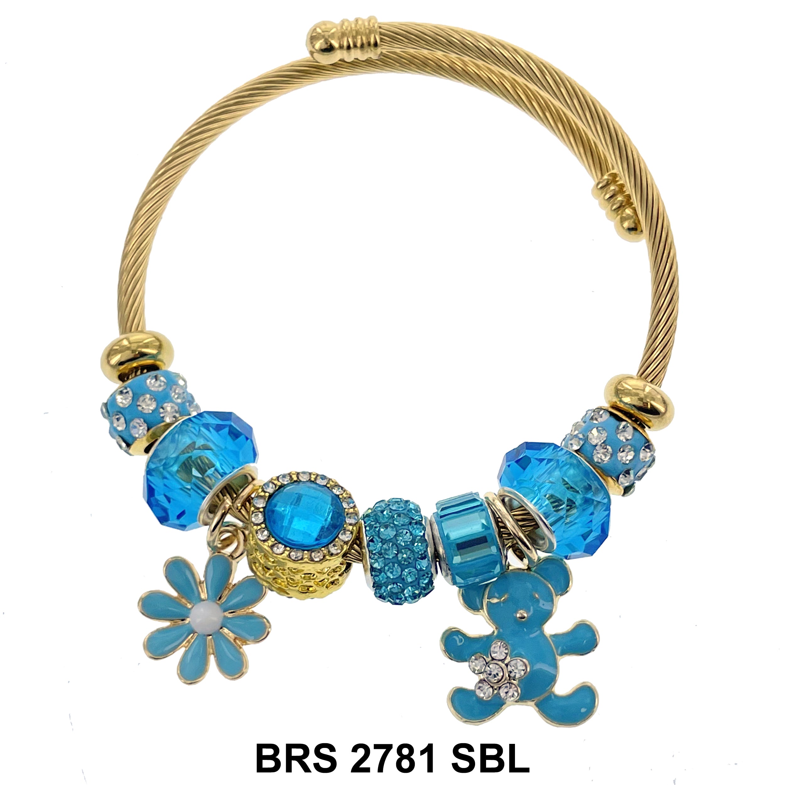 Hanging Charm Bracelet BRS 2781 SBL