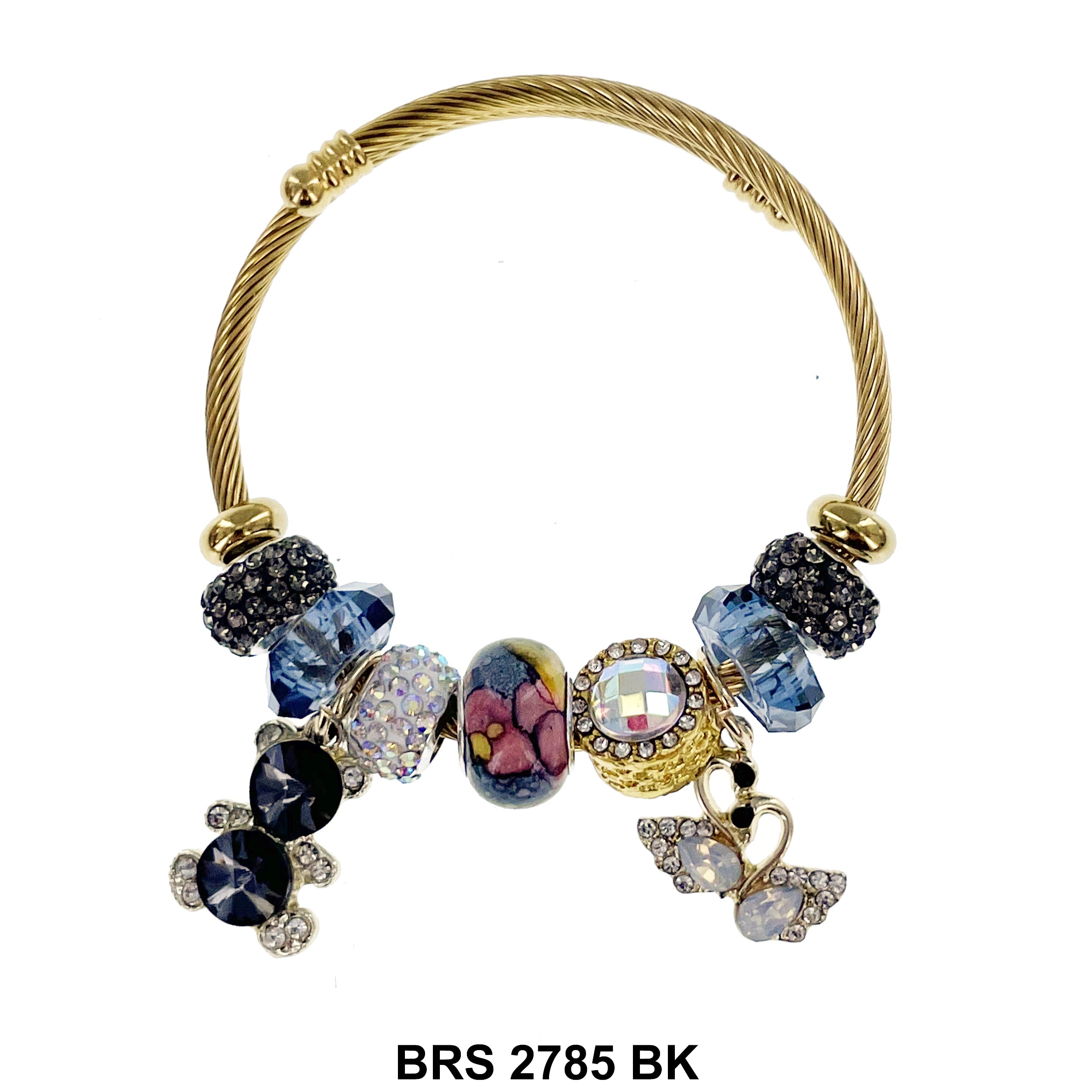 Hanging Charm Bracelet BRS 2785 BK