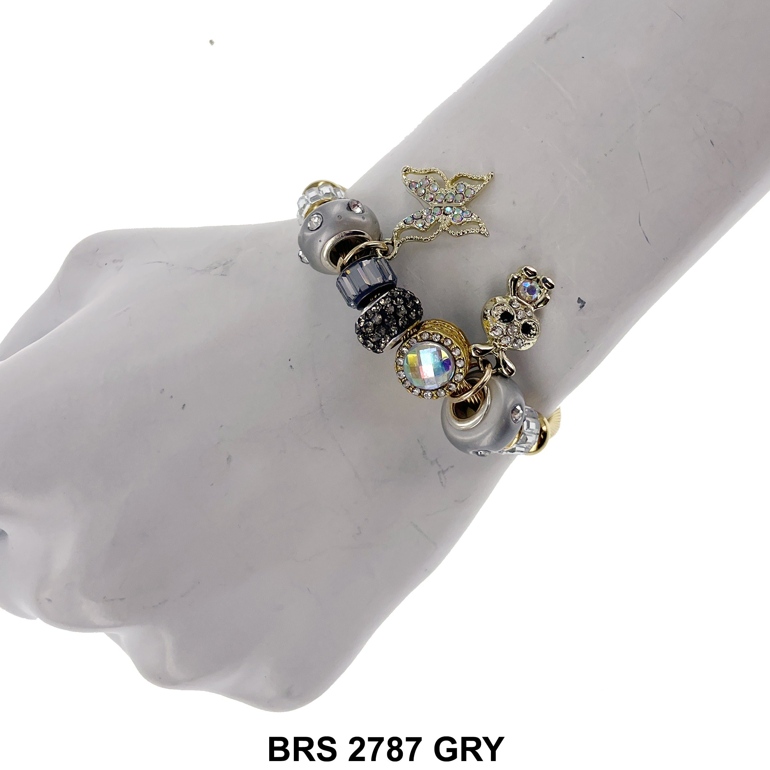 Hanging Charm Bracelet BRS 2787 GRY