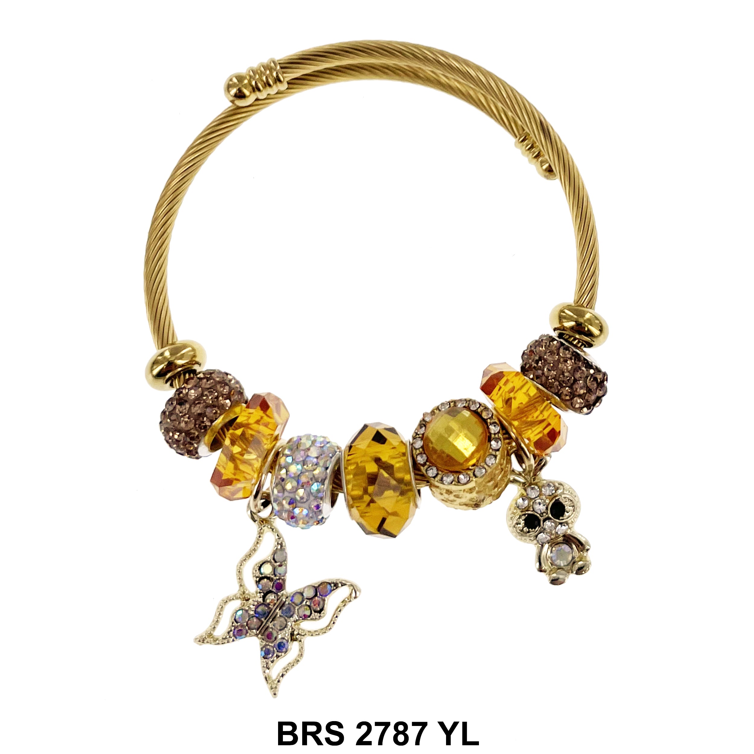 Hanging Charm Bracelet BRS 2787 YL