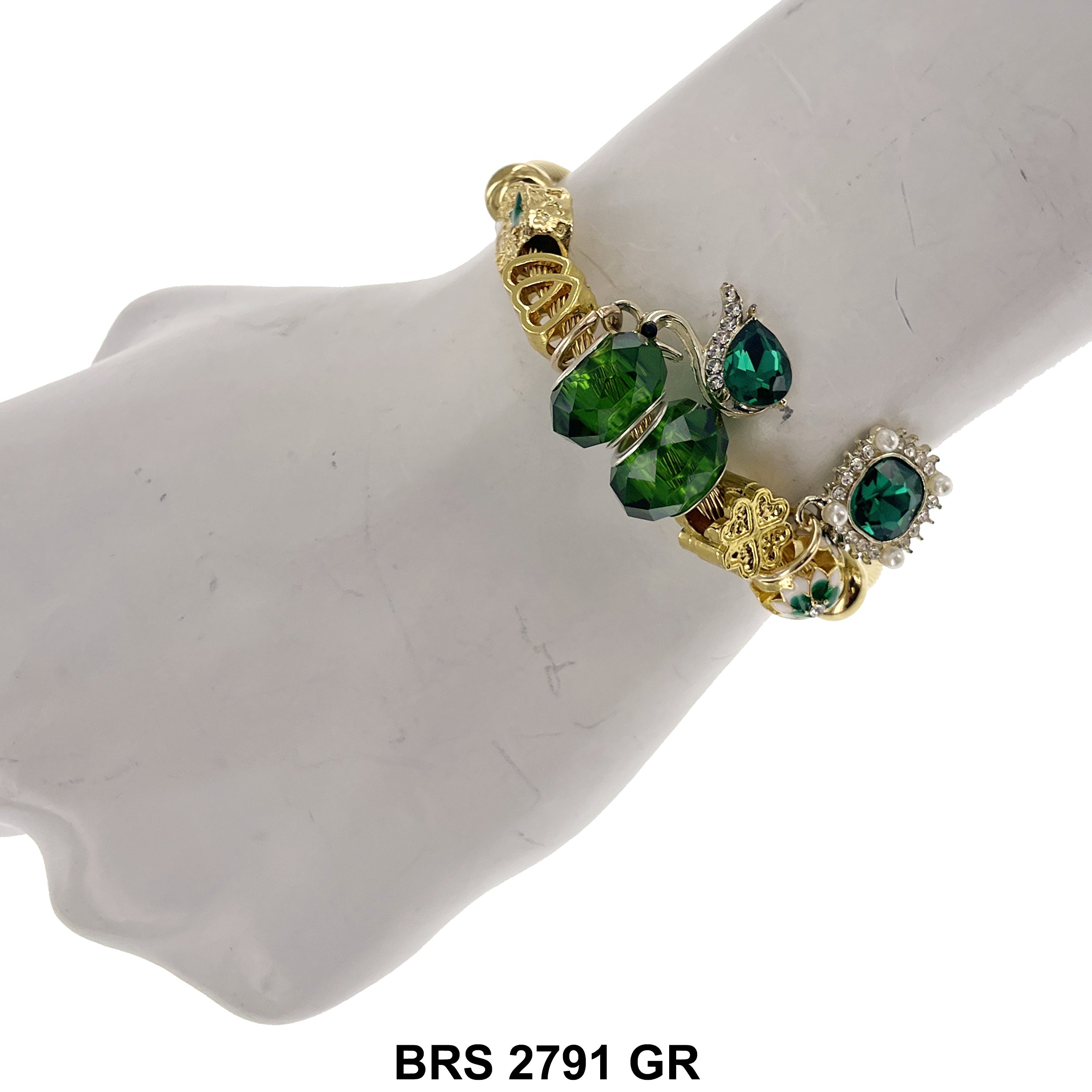 Hanging Charm Bracelet BRS 2791 GR