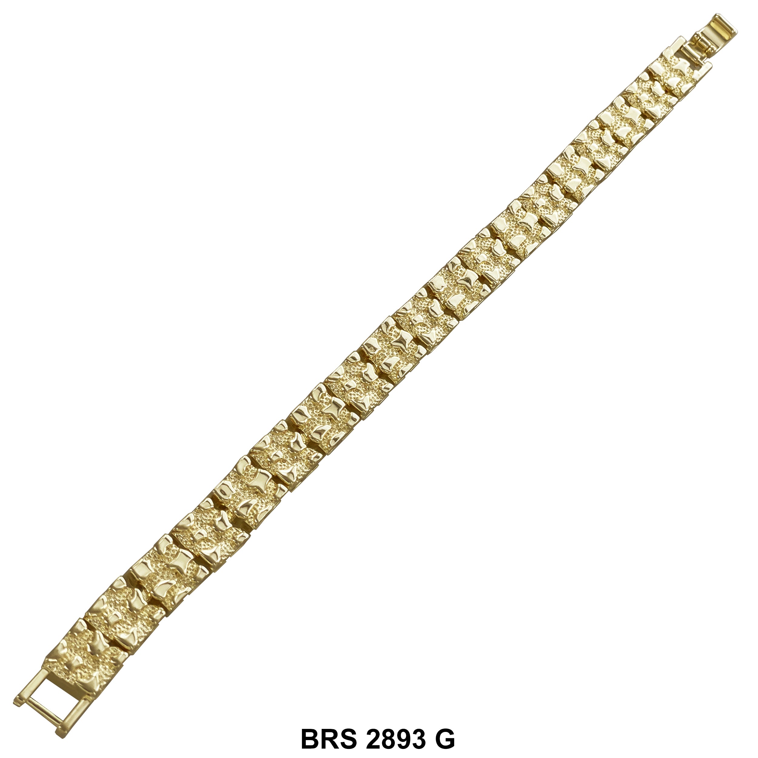 Gold Nugget Design Bracelet BRS 2893 G