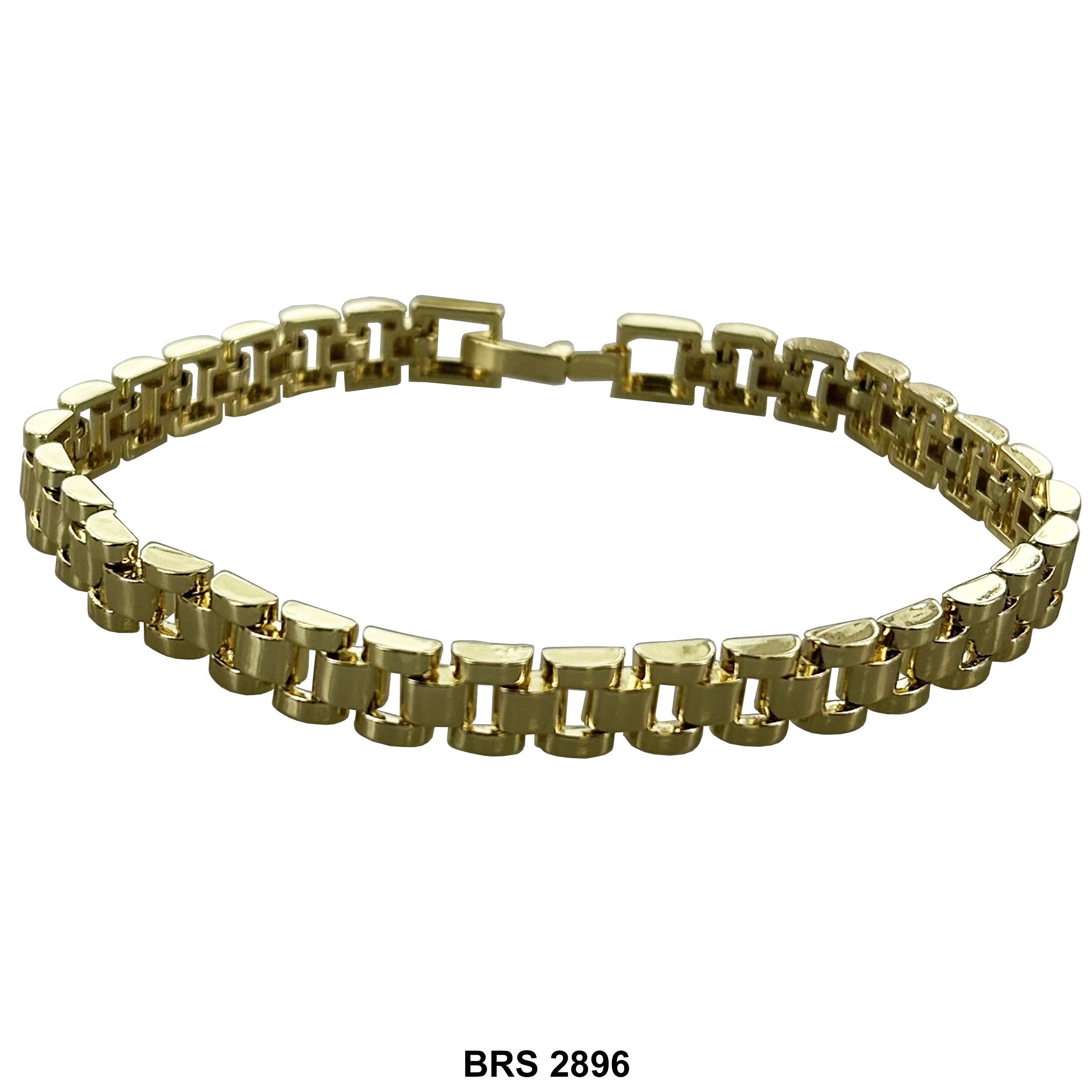 Thick Link Watch Design Bracelet BRS 2896 G