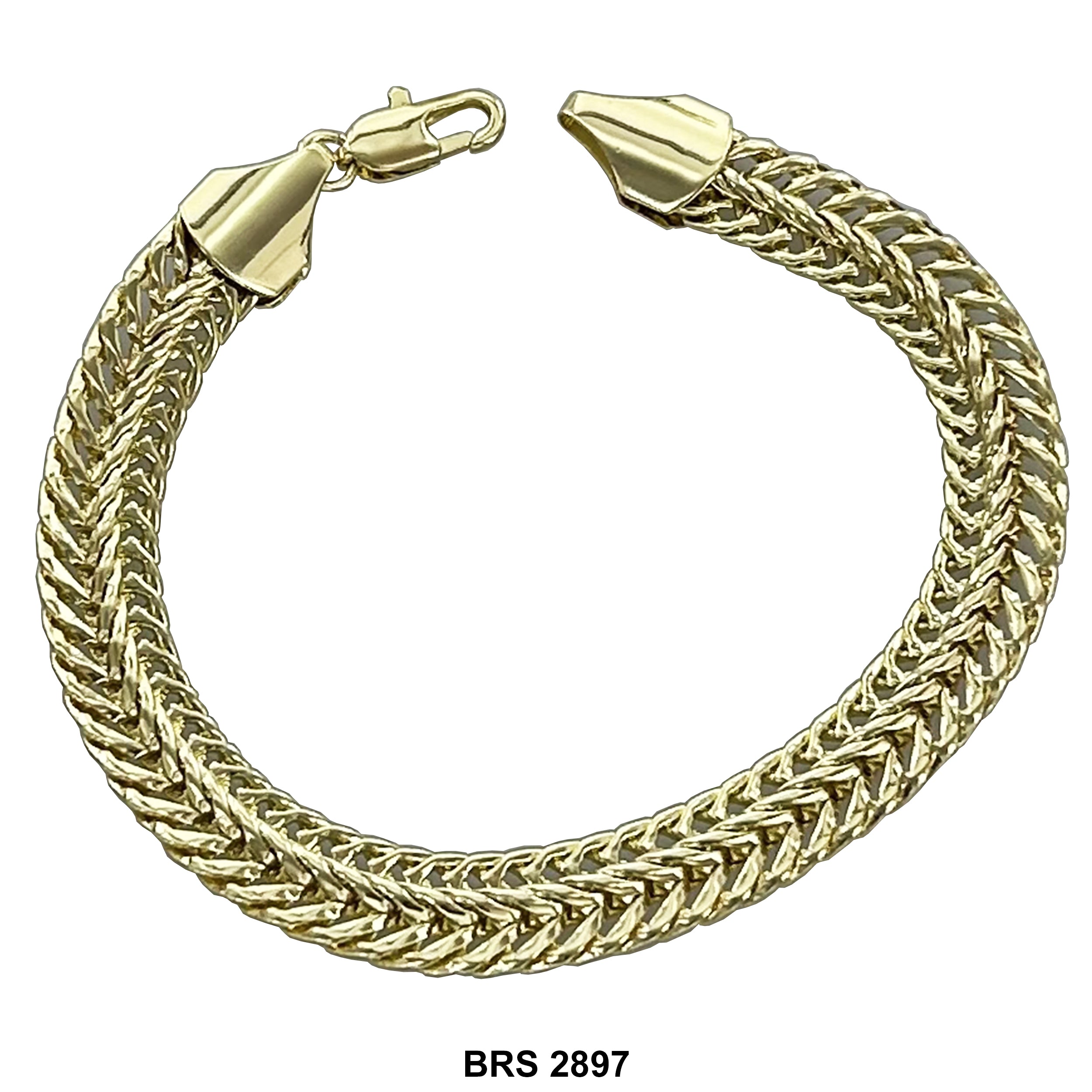 Braided Design Bracelet BRS 2897 G