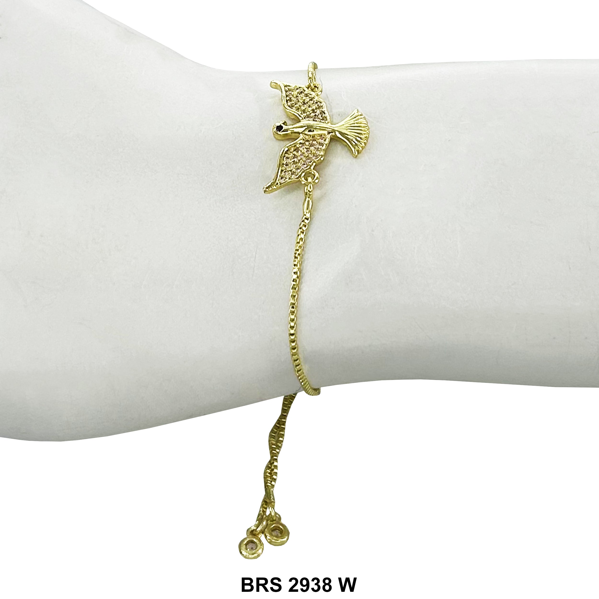 Pulsera Ajustable de Hilo Laughing Buddha BRS 1569 W