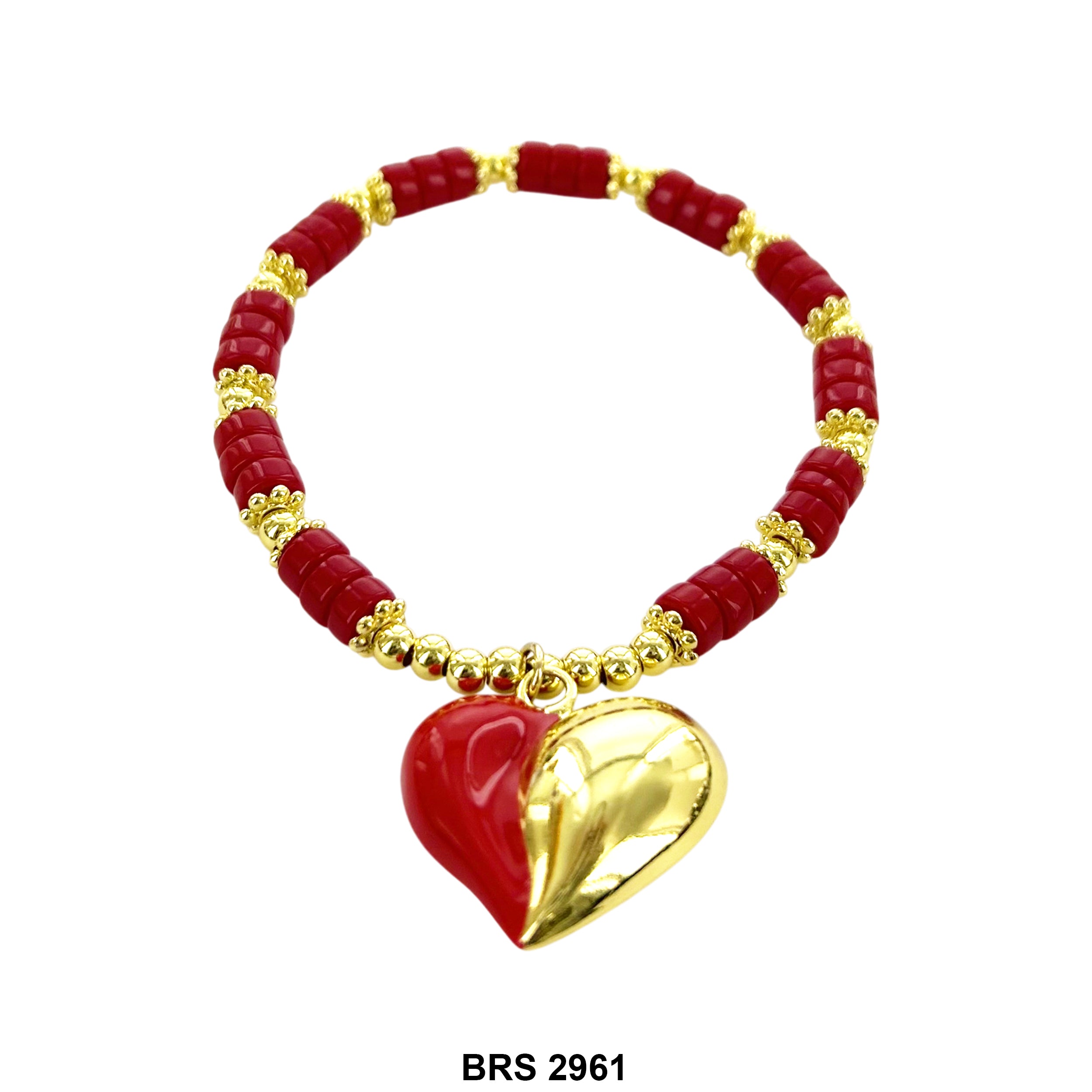 Hearts Beaded Bracelet BRS 2961