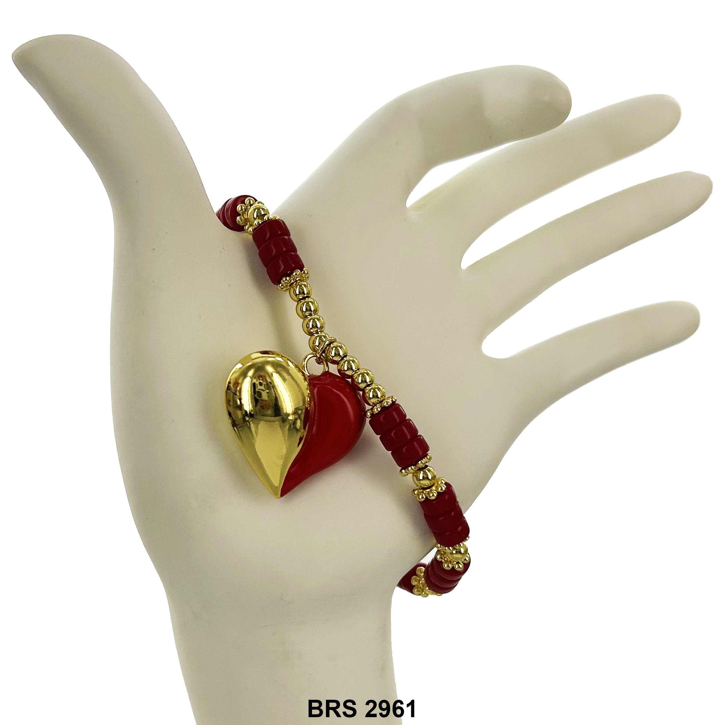Hearts Beaded Bracelet BRS 2961