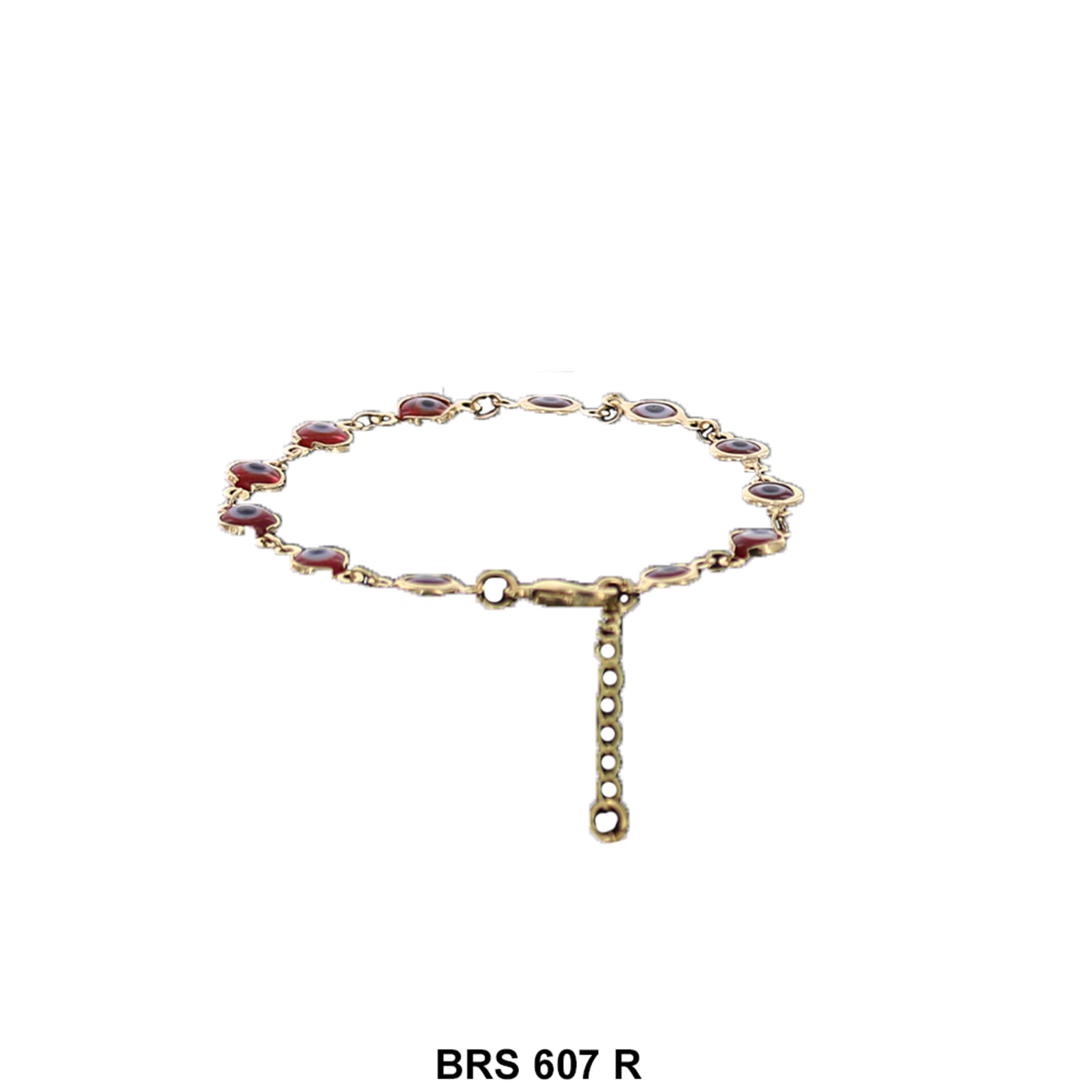 Round Evil Eye Beads Bracelet BRS 607 R