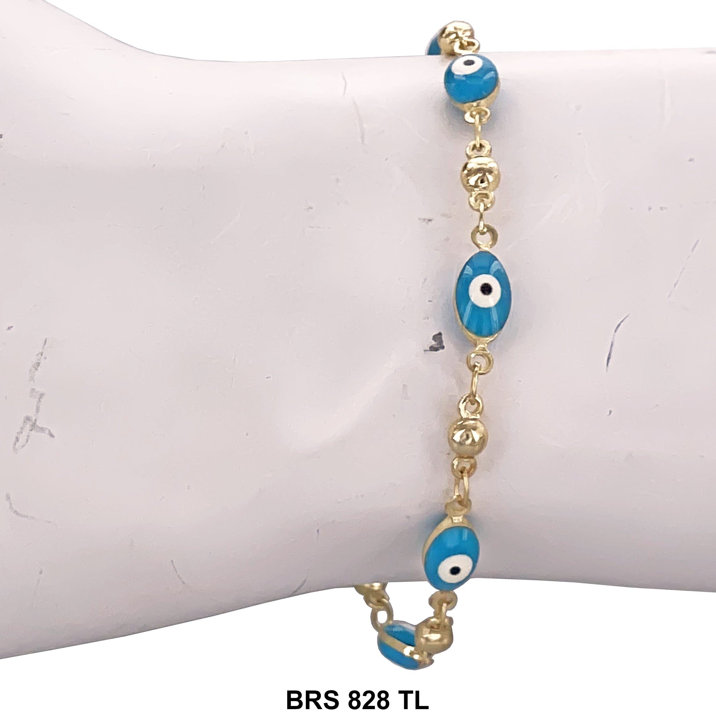 Oval Evil Eye Bracelet BRS 828 TL