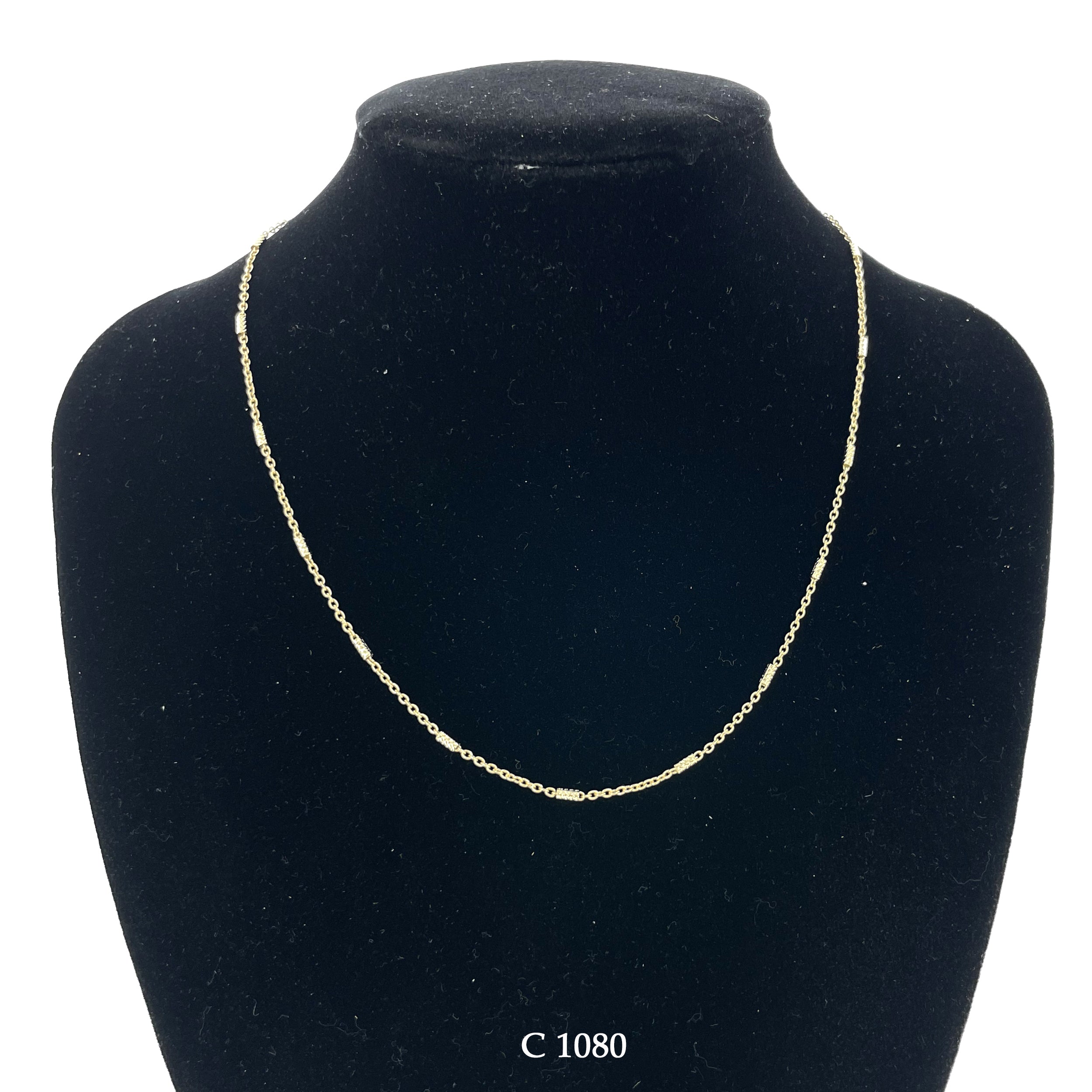 1.5 Mm Gold Plated Chain C 1080