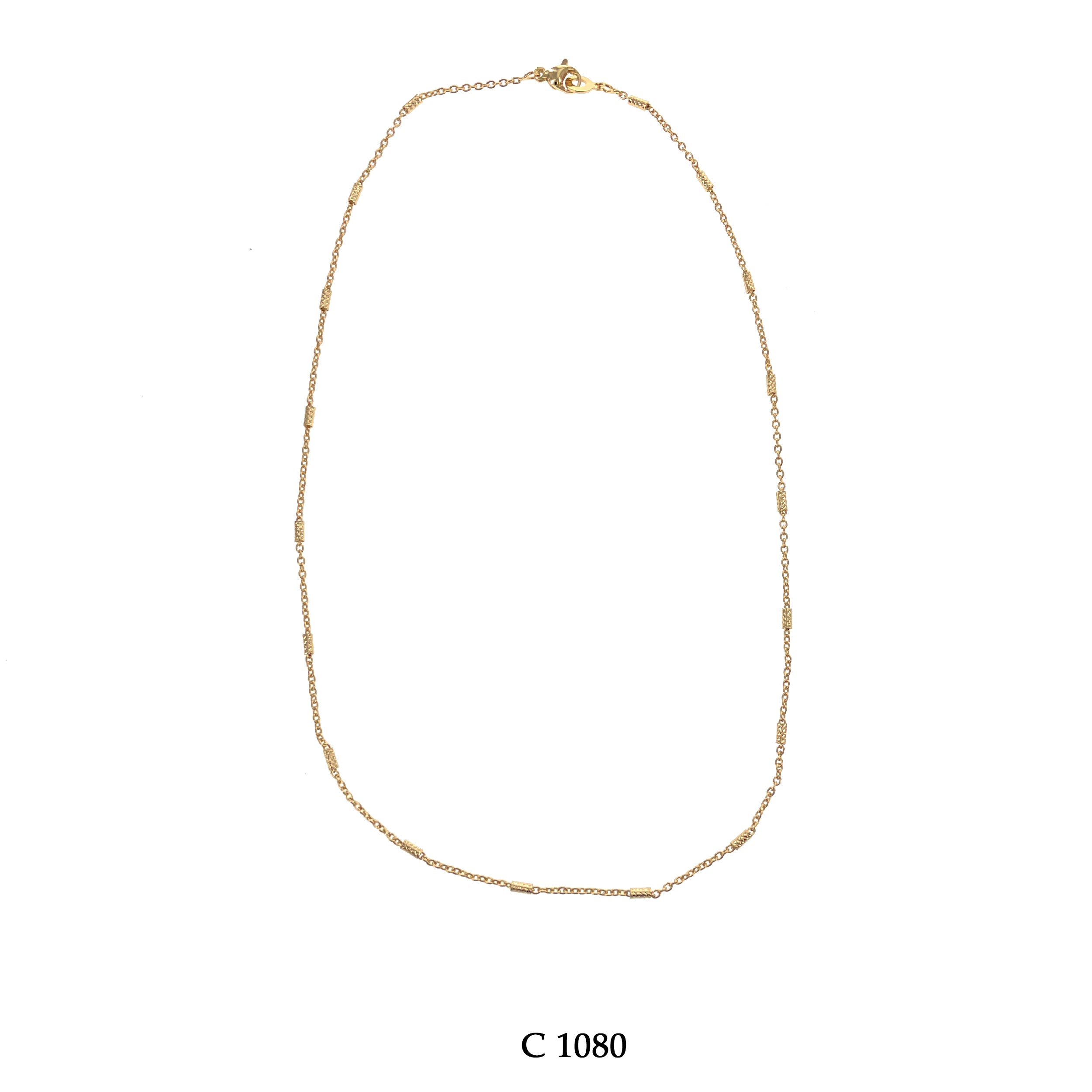 1.5 Mm Gold Plated Chain C 1080