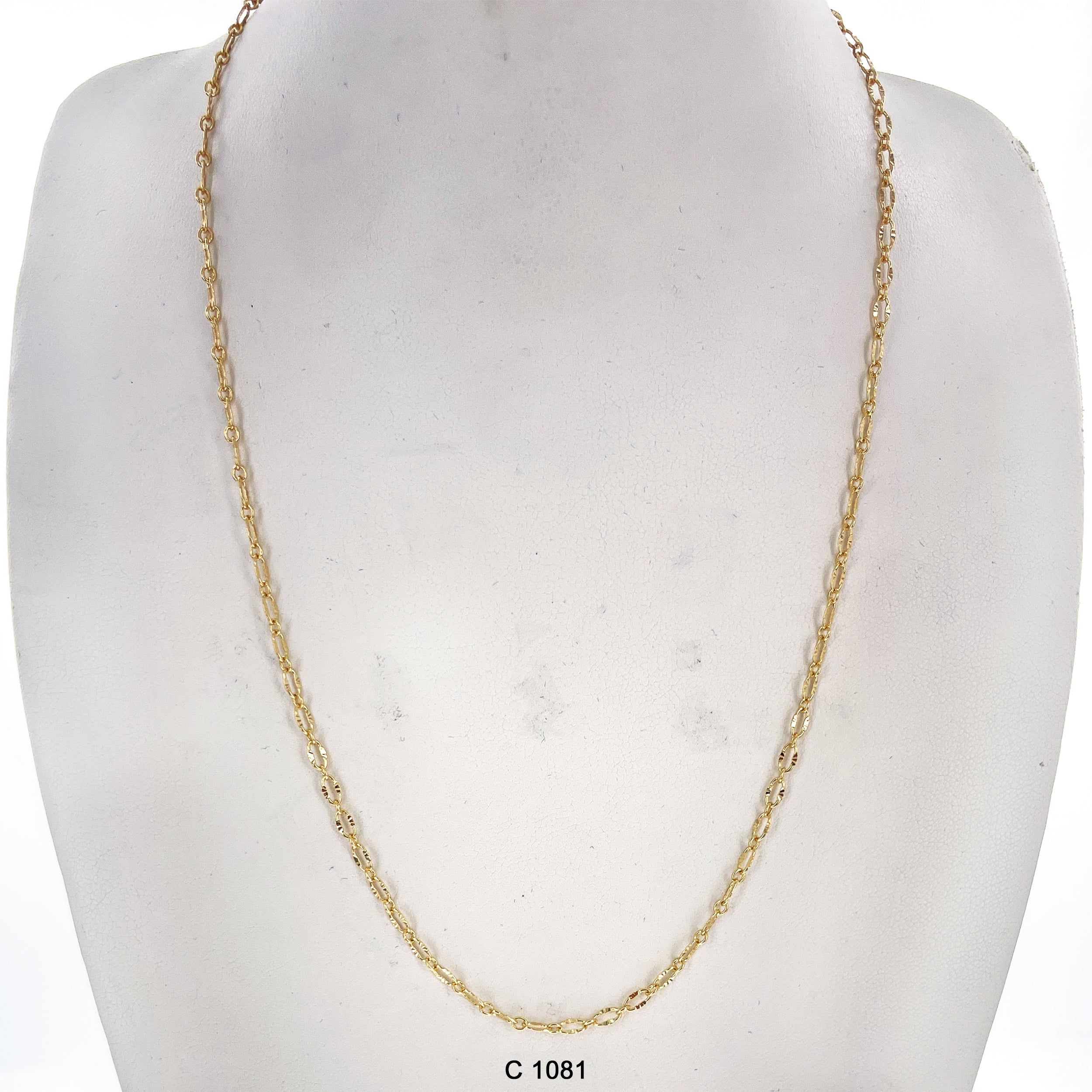 1.5 Mm Gold Plated Chain C 1081