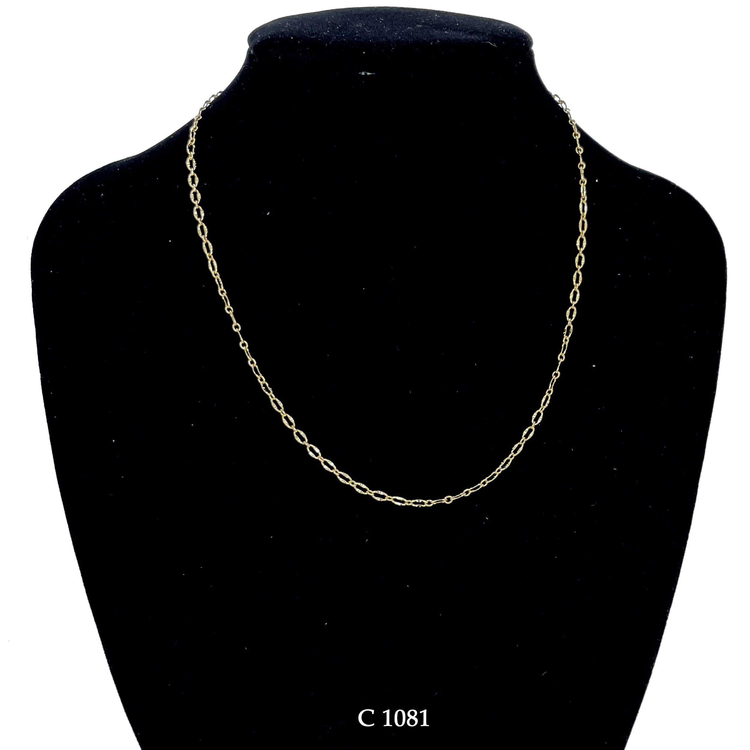 1.5 Mm Gold Plated Chain C 1081