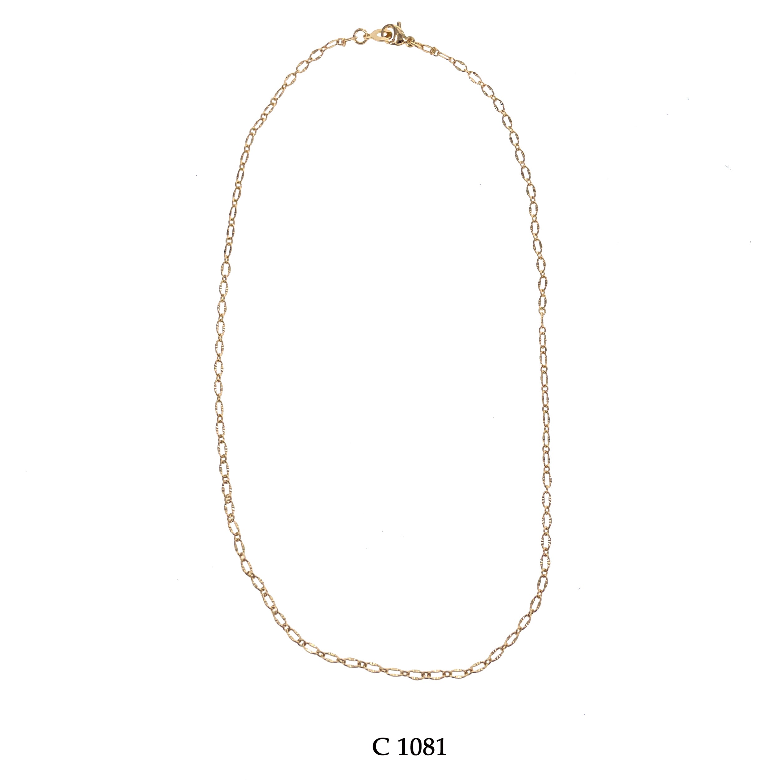 1.5 Mm Gold Plated Chain C 1081