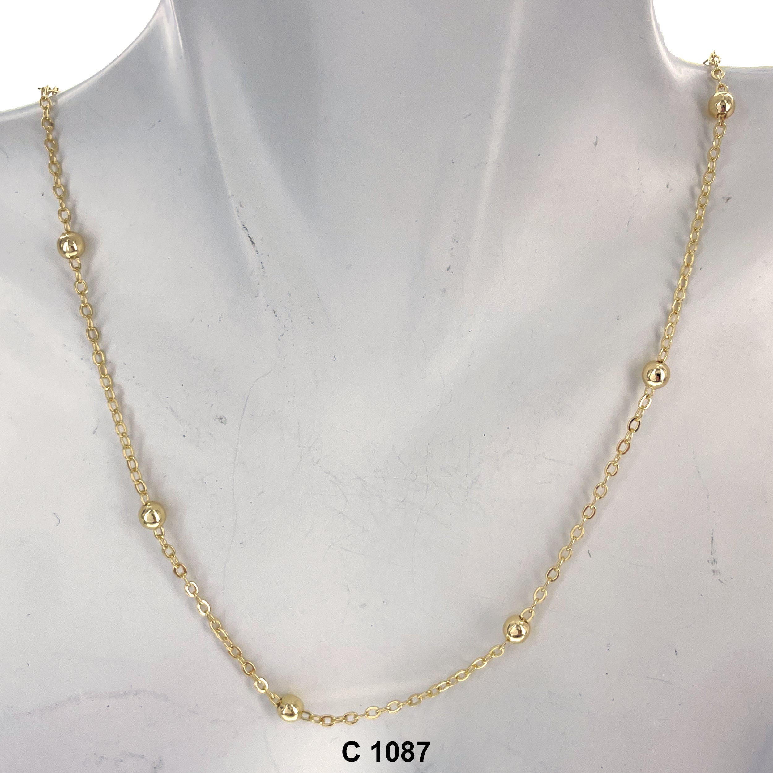 1.5 MM Gold Plated Chain C 1087