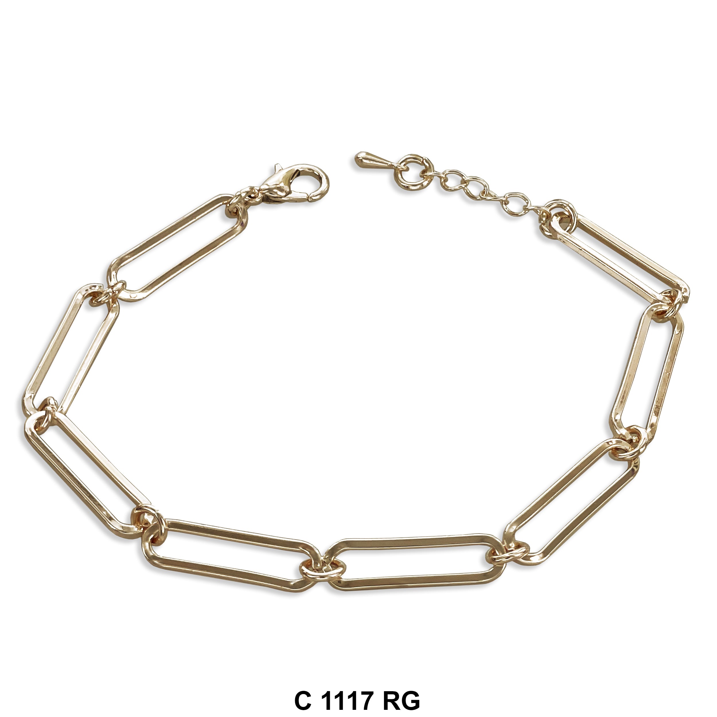 6.6 MM Paper Clip Bracelet C 1117 RG