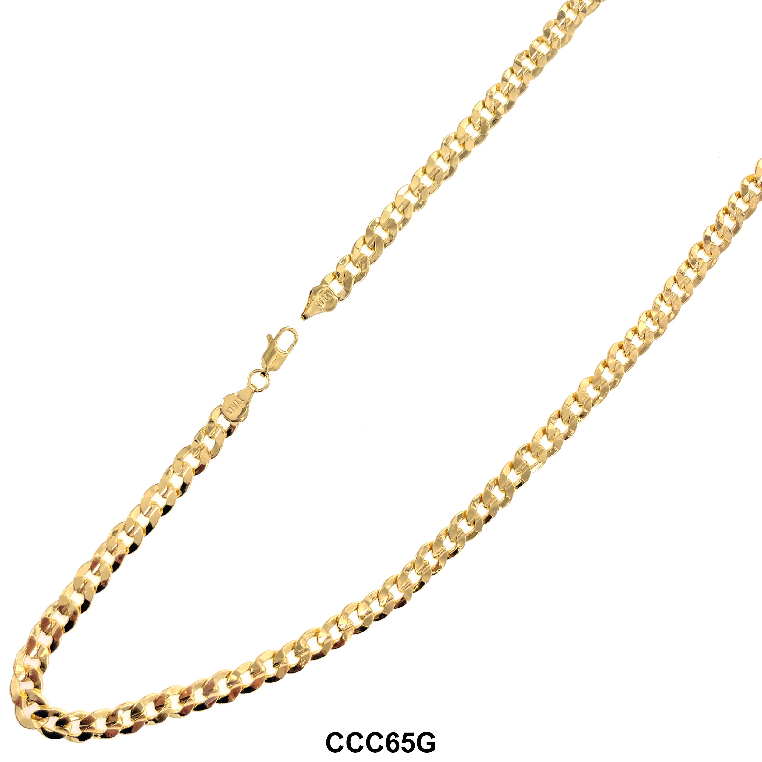 6.5 MM Concave Cuban Chain CCC65G