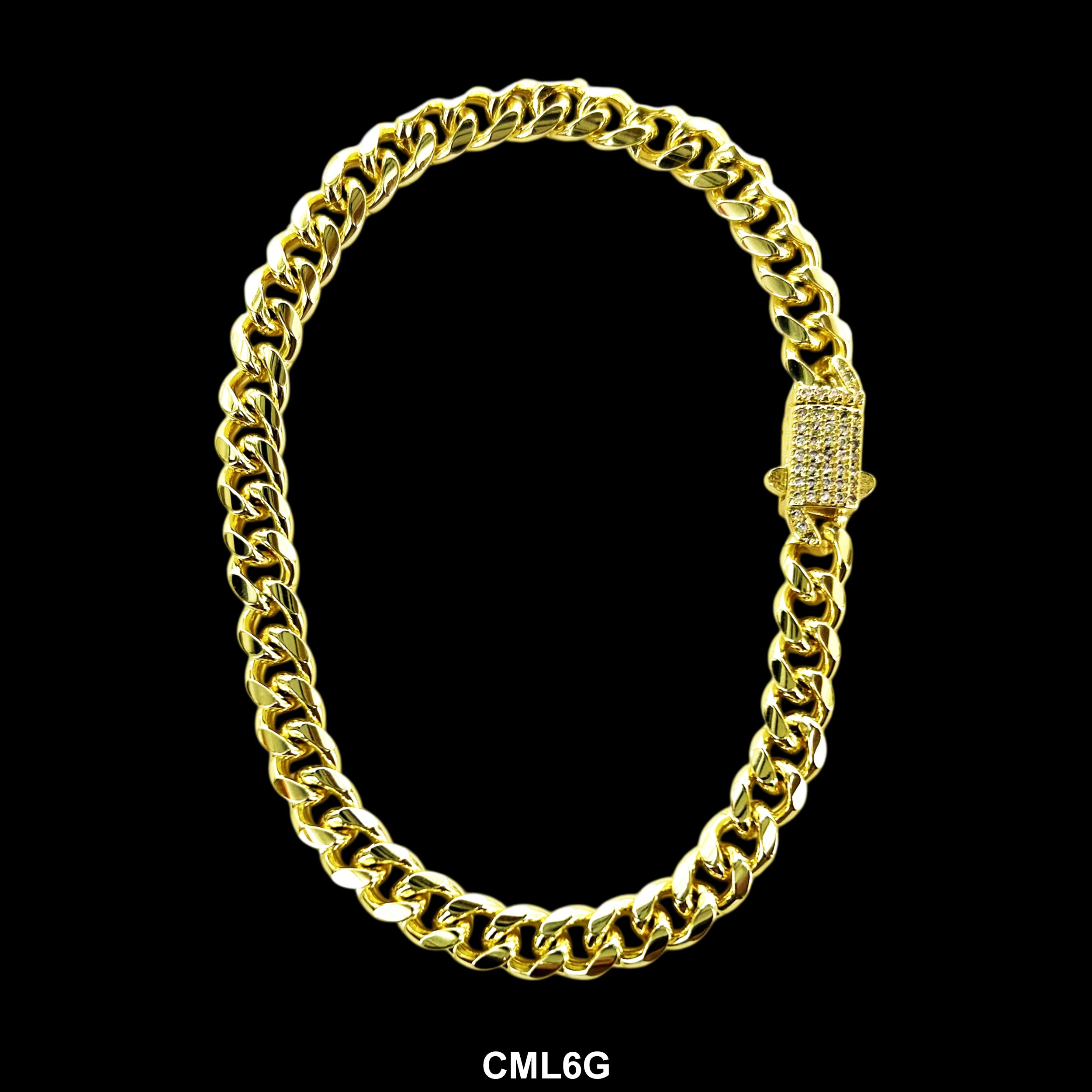 6 MM Monaco Lock Cuban Bracelet CML6G