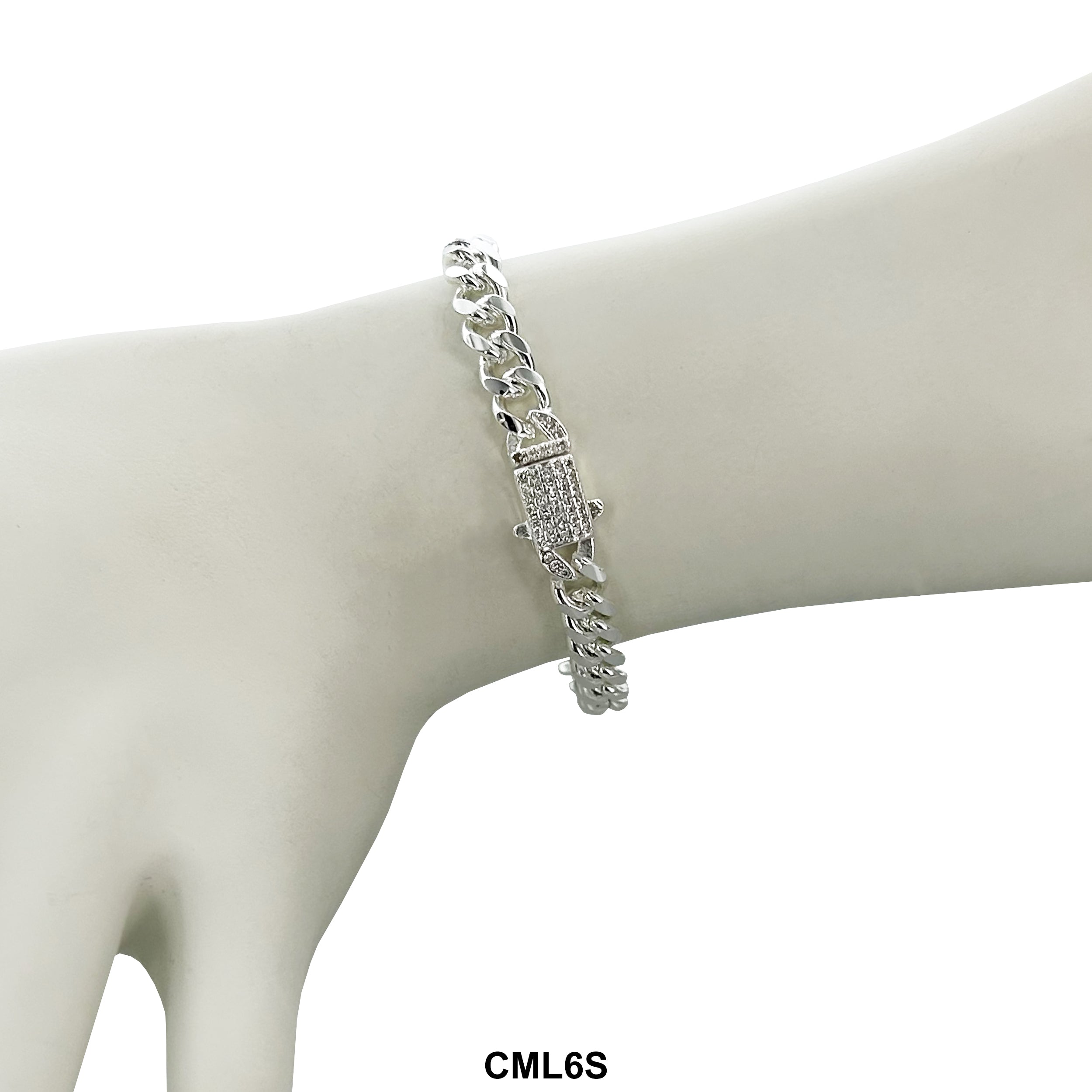 6 MM Monaco Lock Cuban Bracelet CML6S