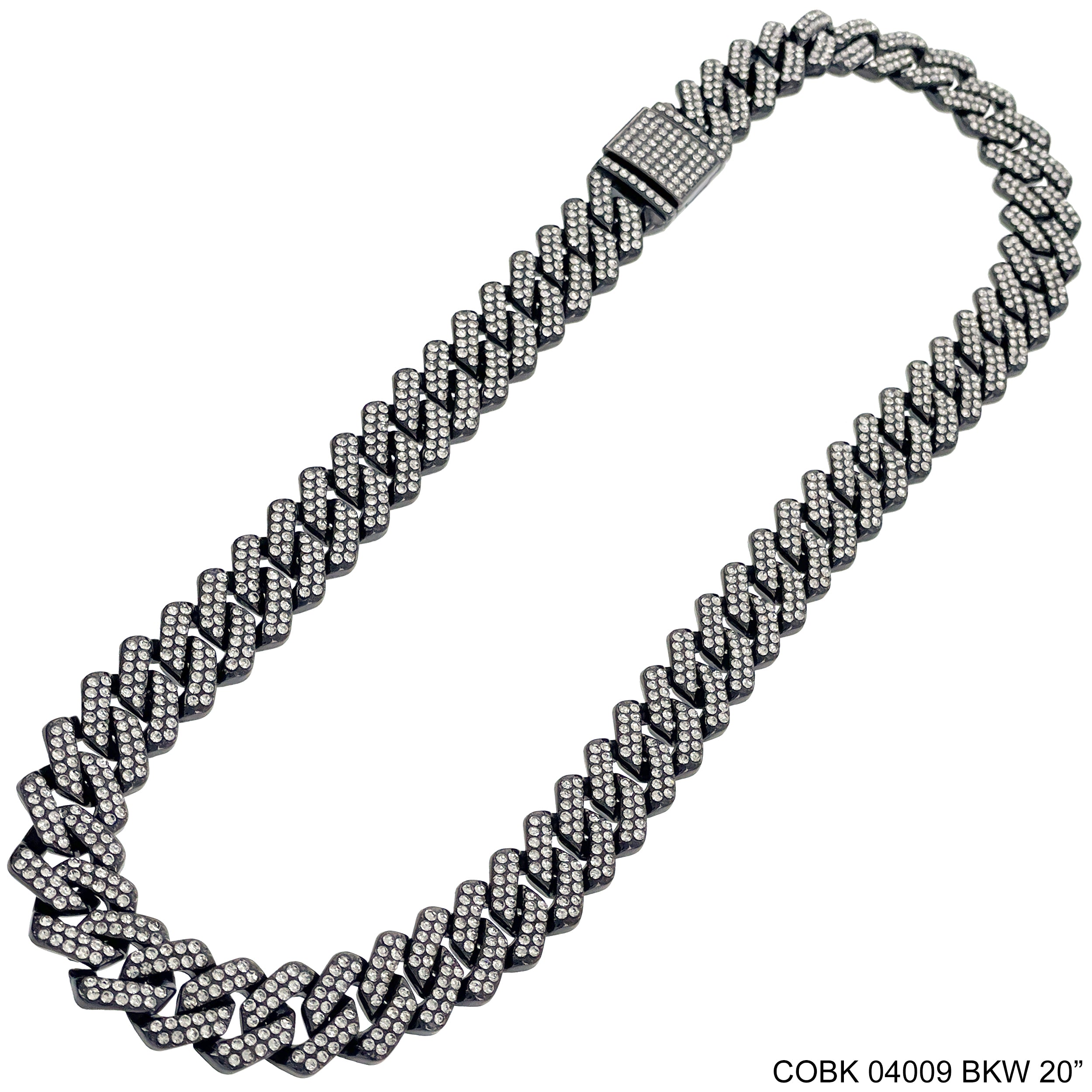 14 MM Hip Hop Chains COBK 04009 BKW