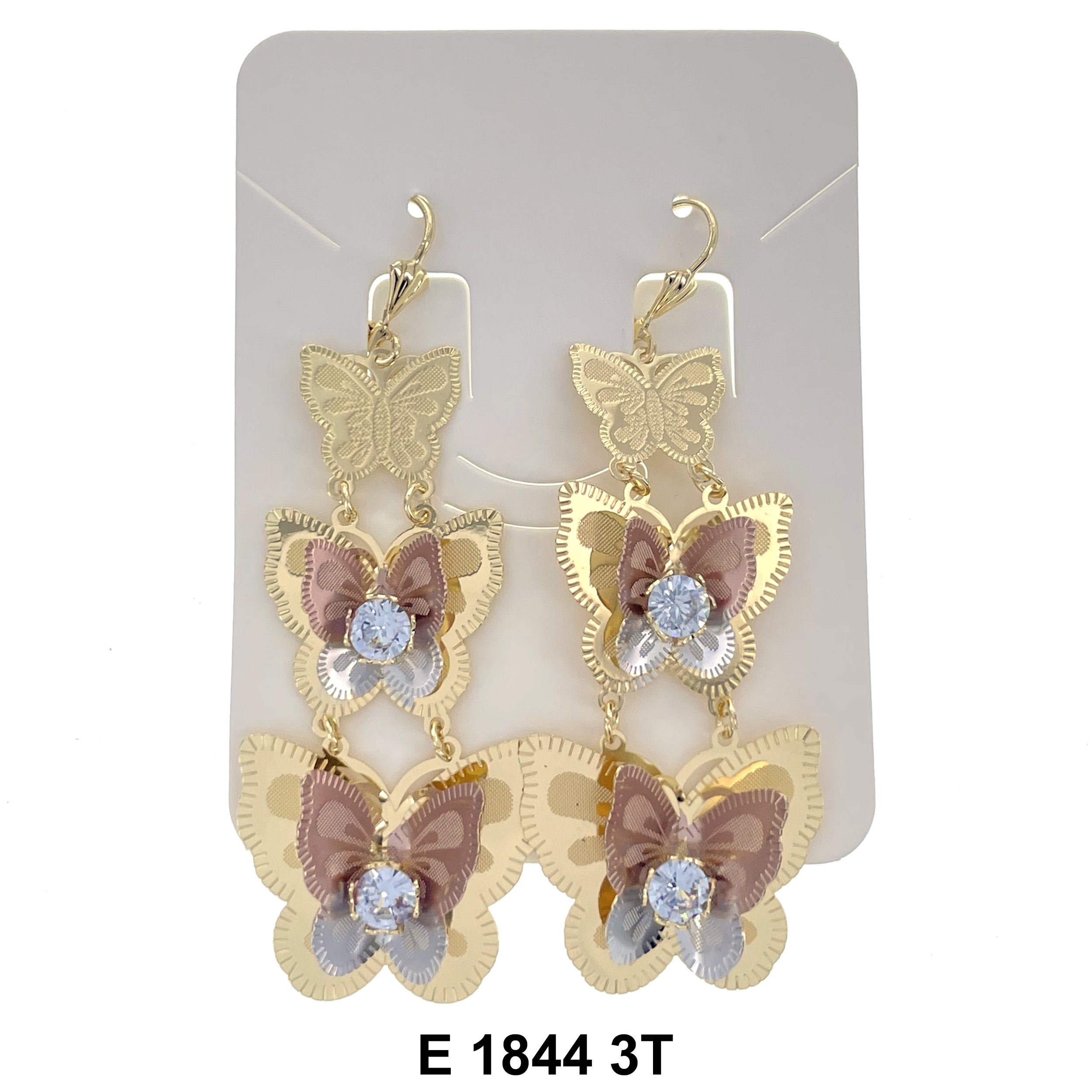 Filligree Butterfly Earrings E 1844 3T