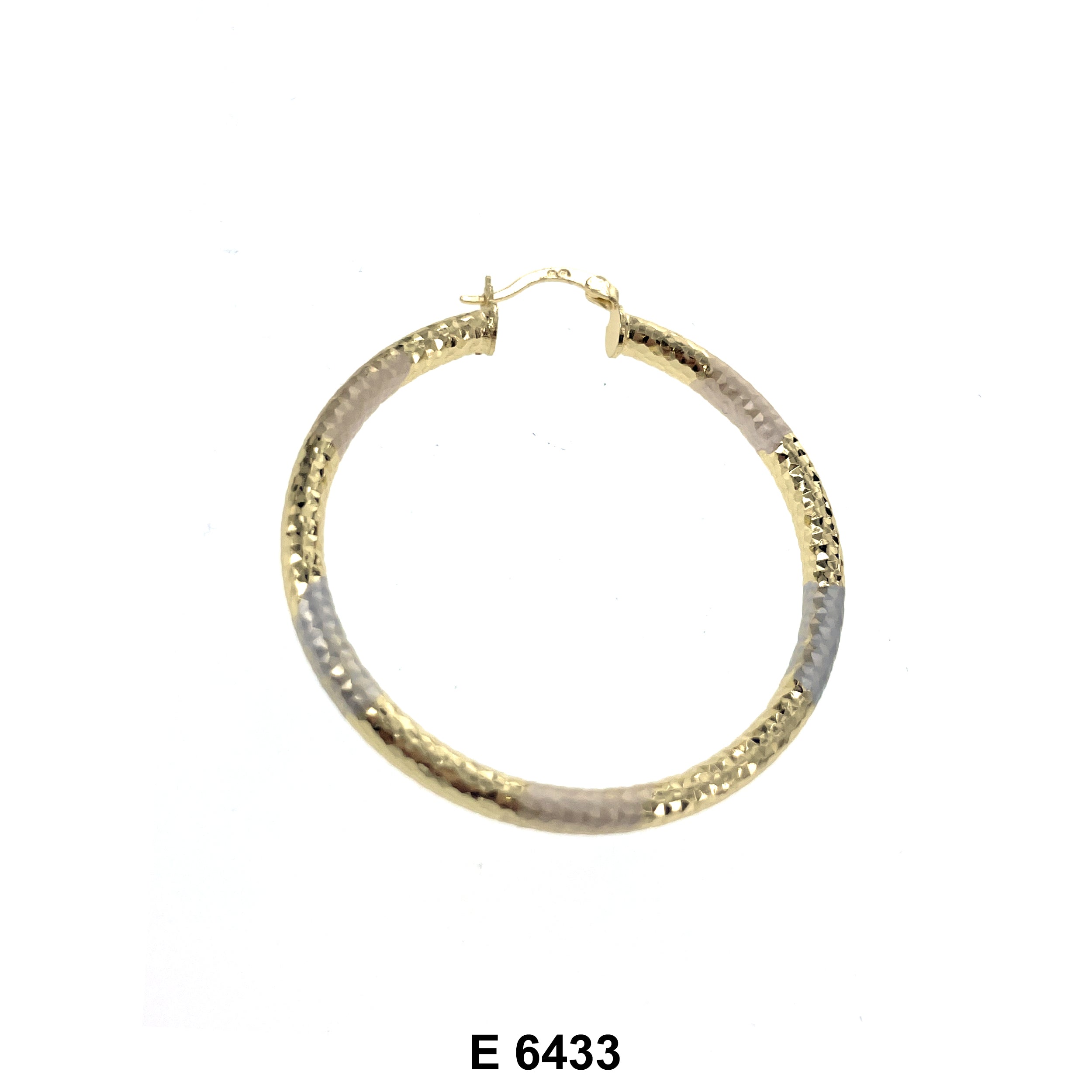 Engraved Hoop Earrings E 6433