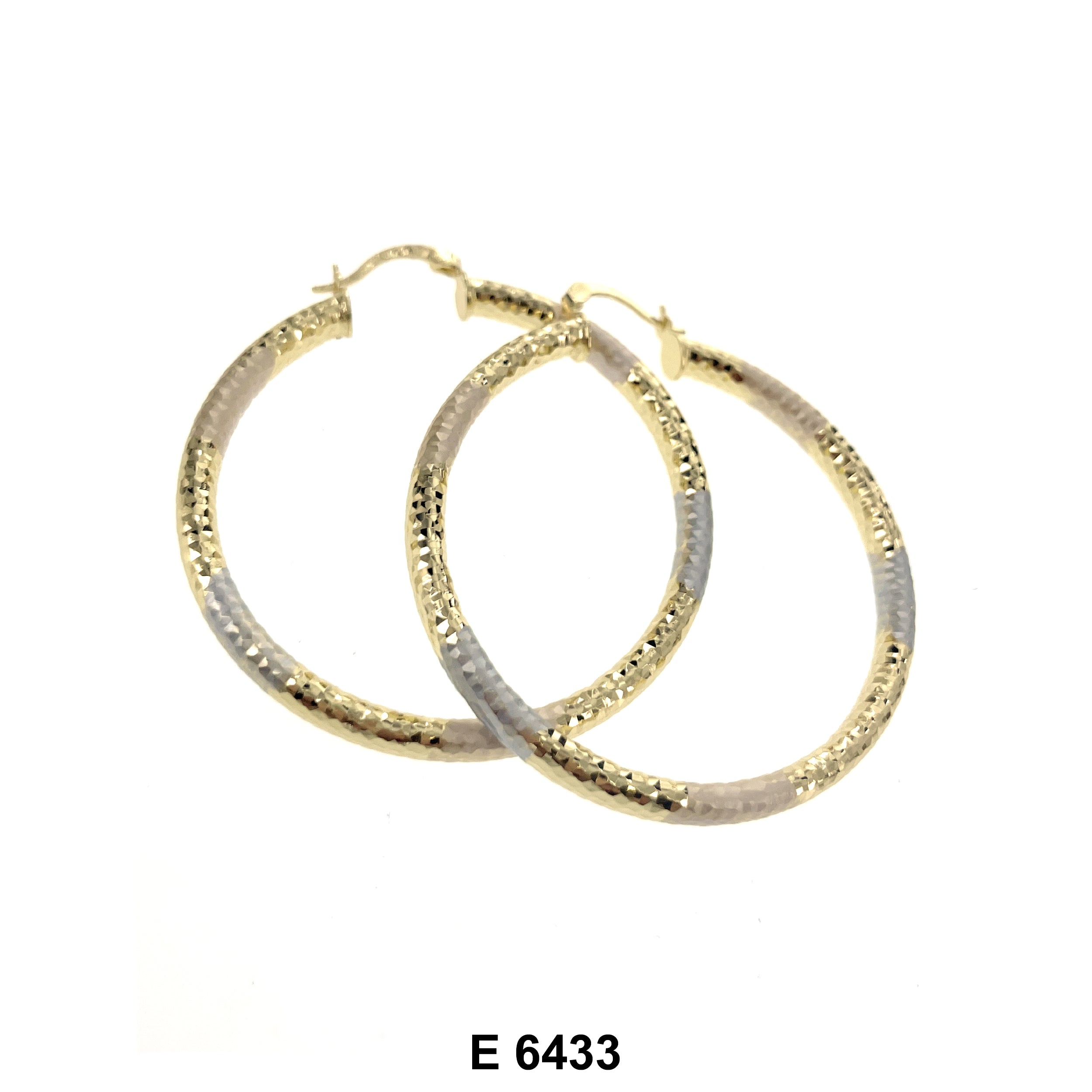 Engraved Hoop Earrings E 6433