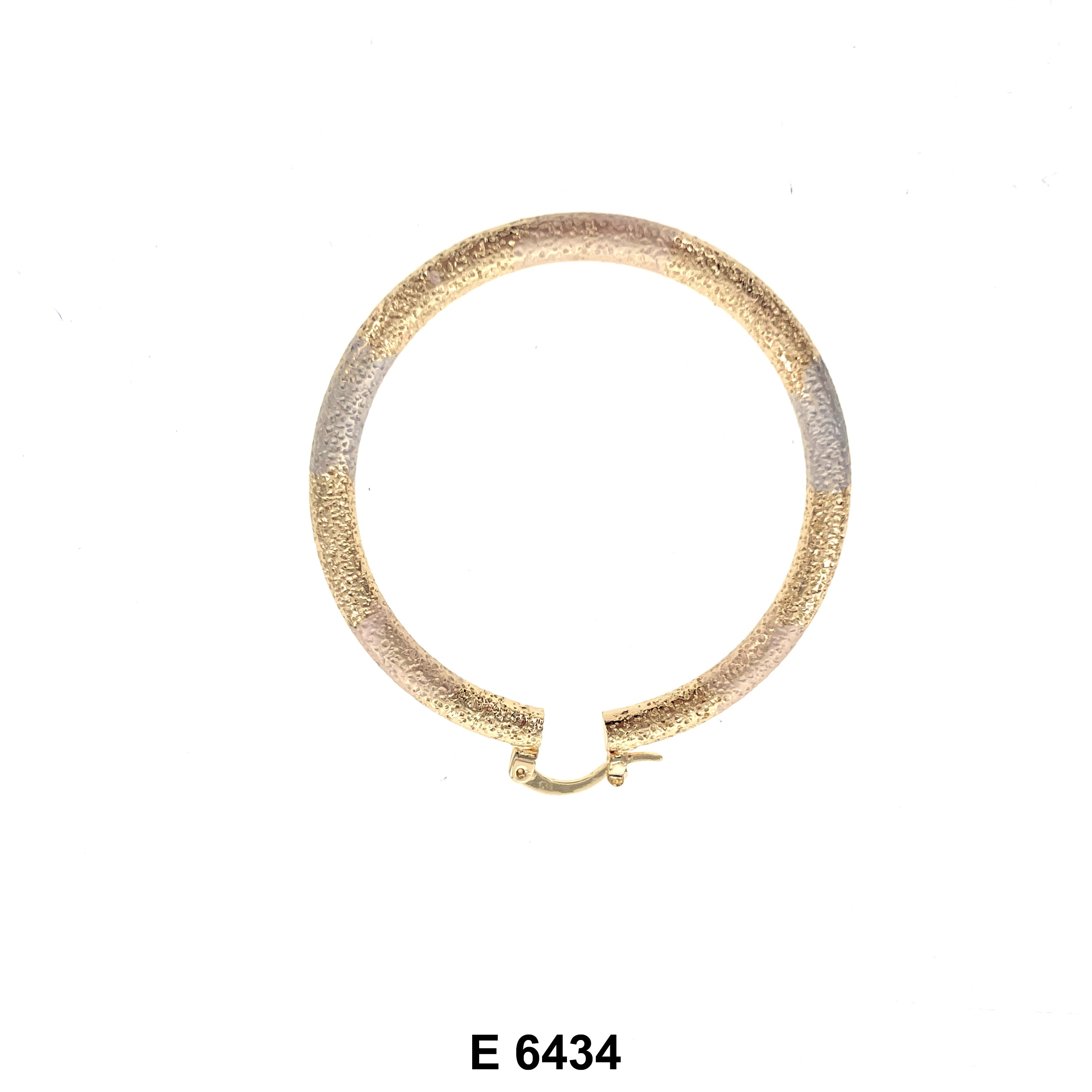 Engraved Hoop Earrings E 6434