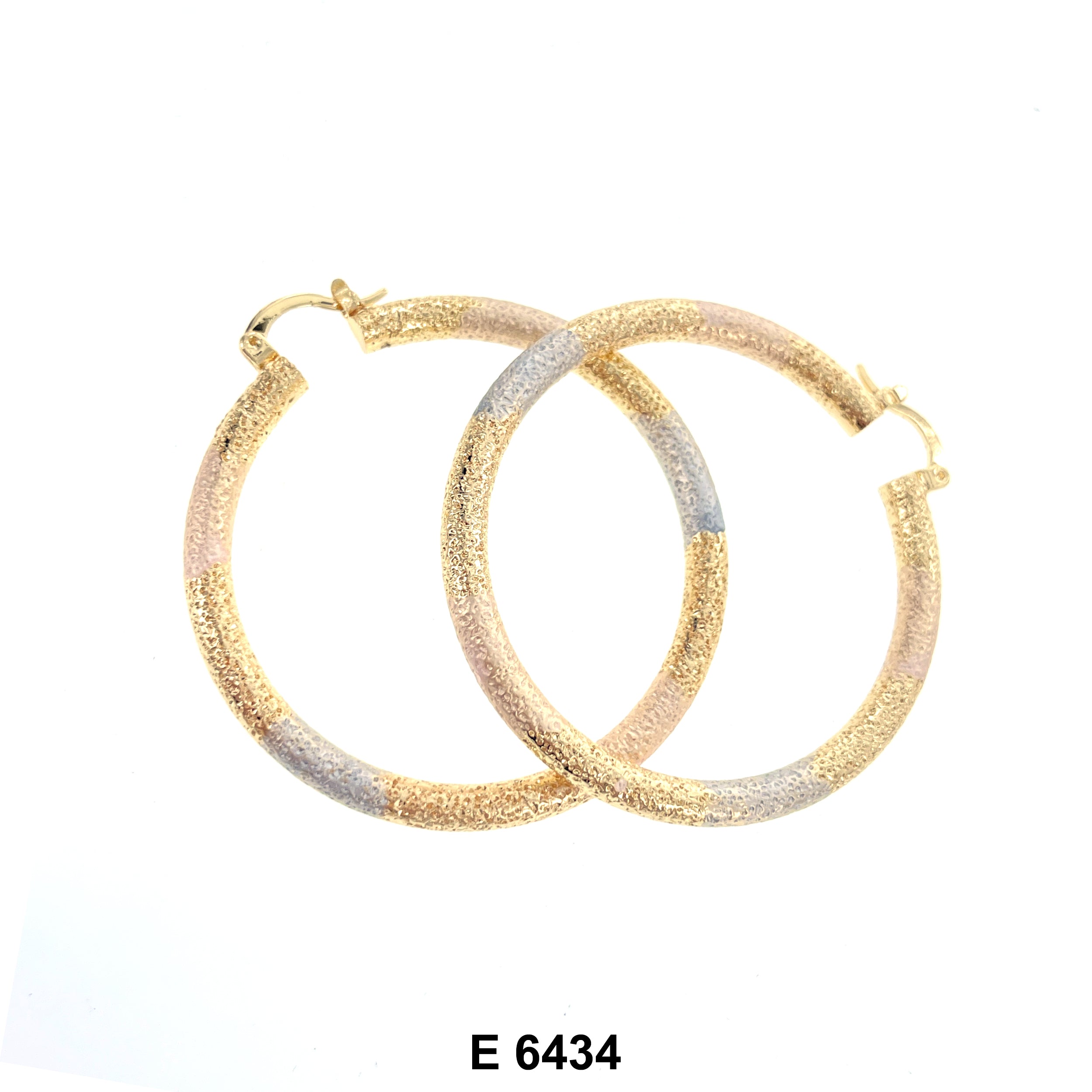 Engraved Hoop Earrings E 6434