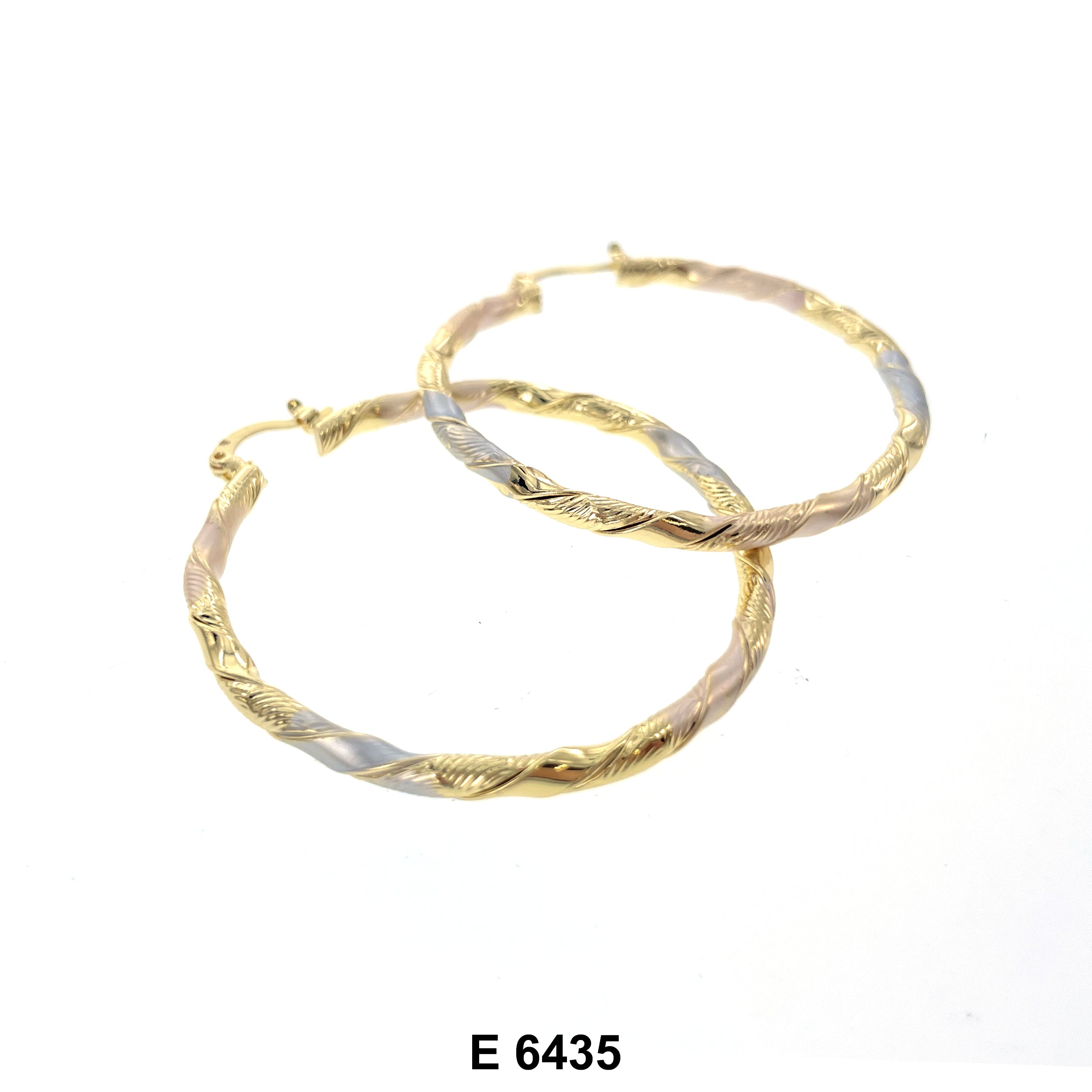 Engraved Hoop Earrings E 6435