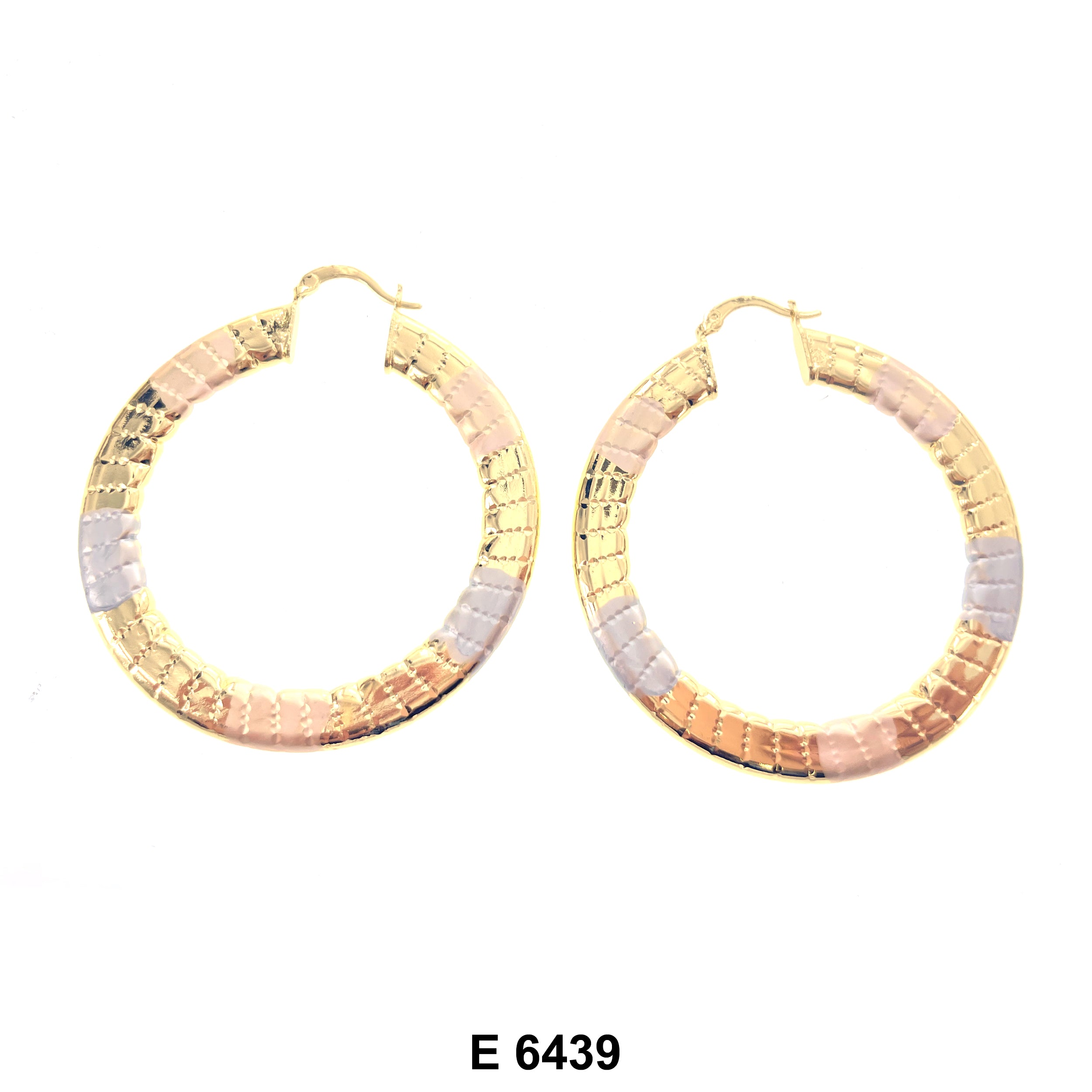 Engraved Hoop Earrings E 6439