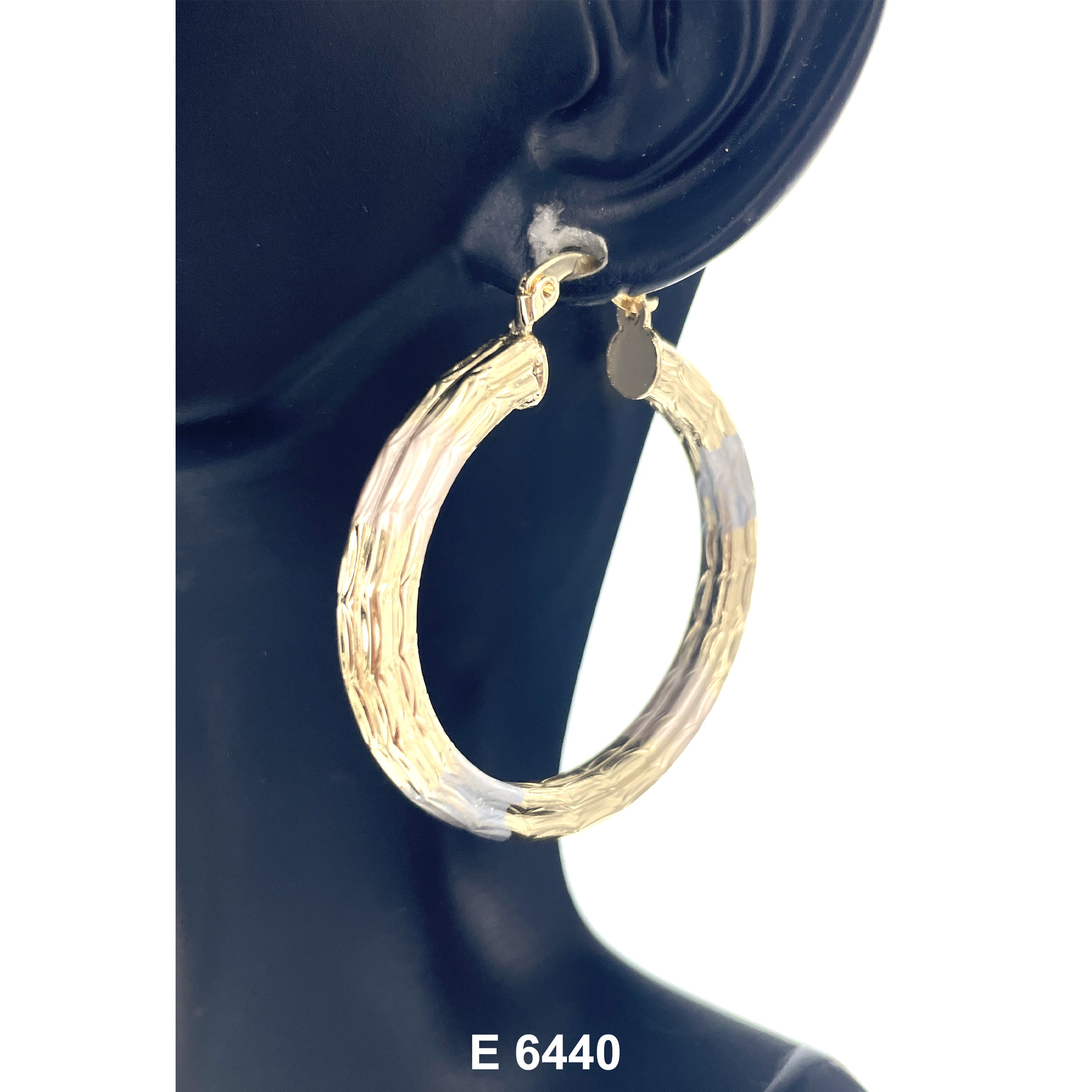Engraved Hoop Earrings E 6440
