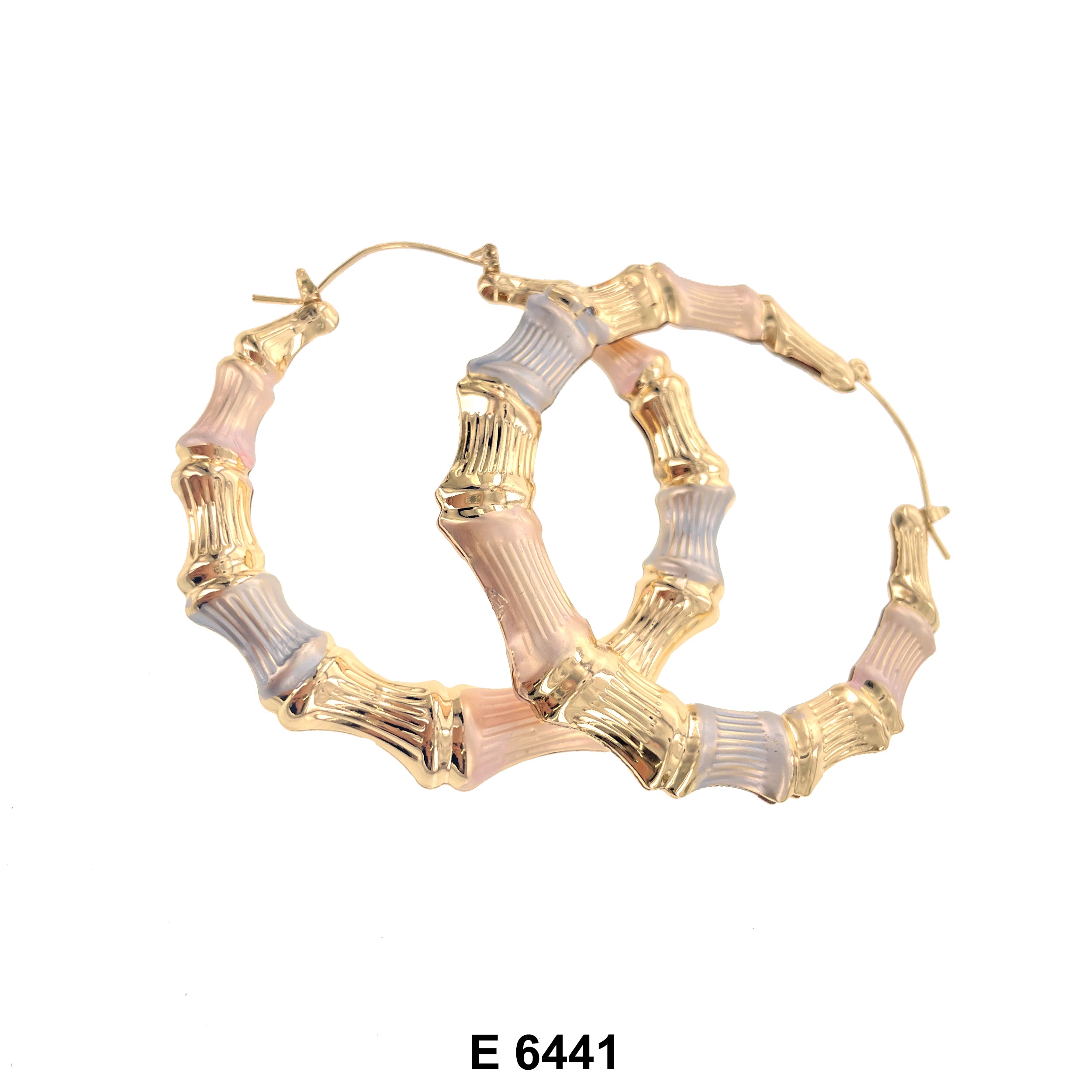 Engraved Hoop Earrings E 6441