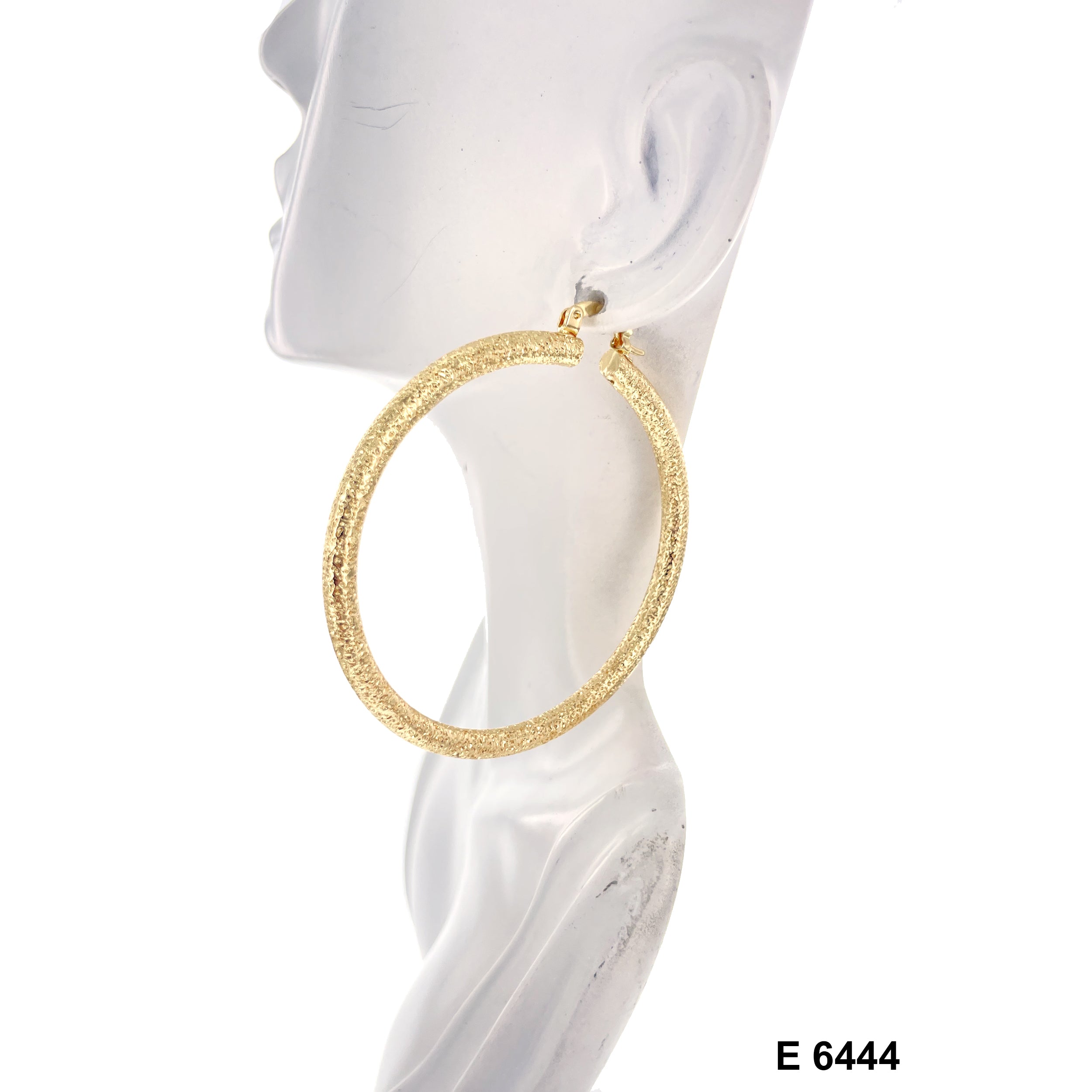 Engraved Hoop Earrings E 6444