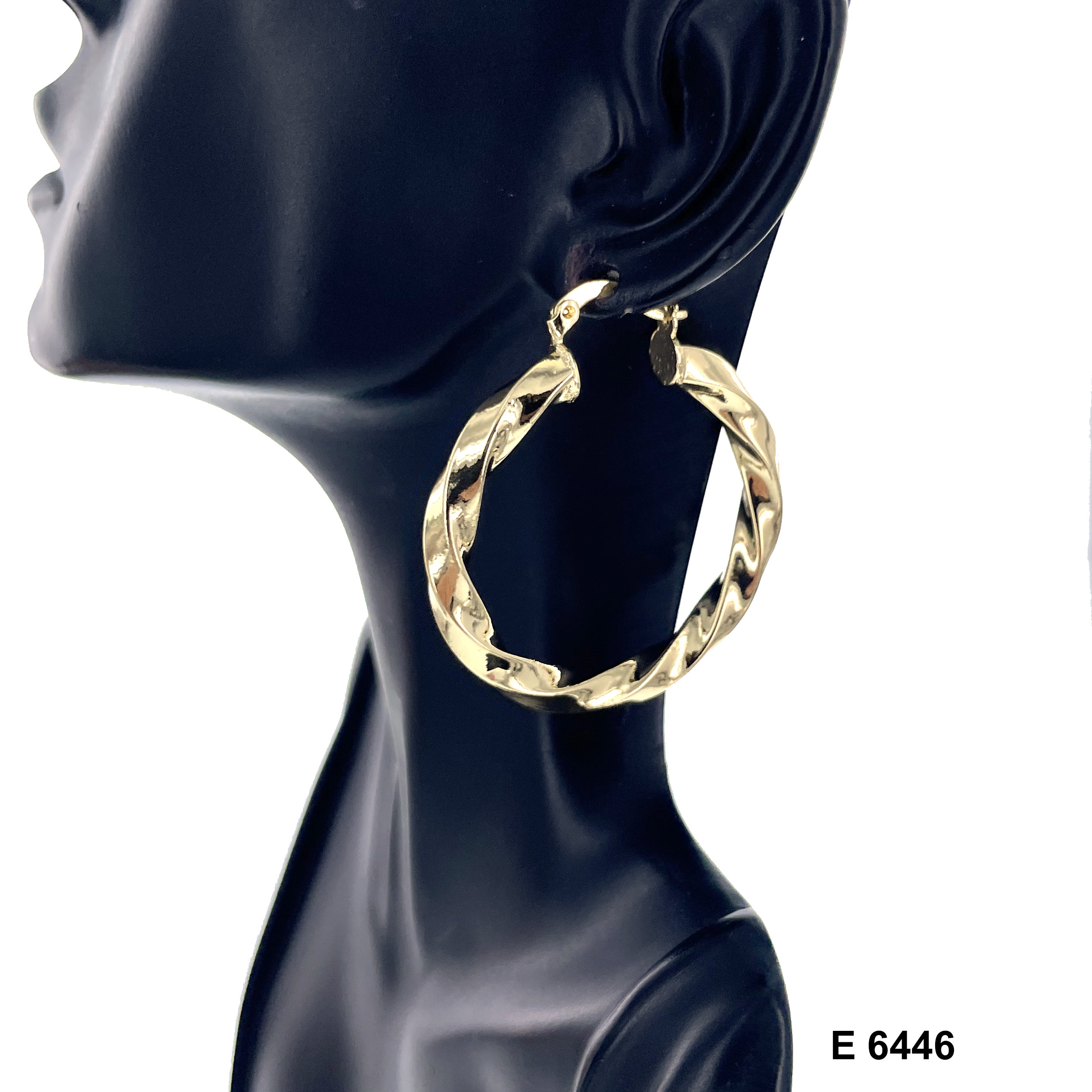 Engraved Hoop Earrings E 6446