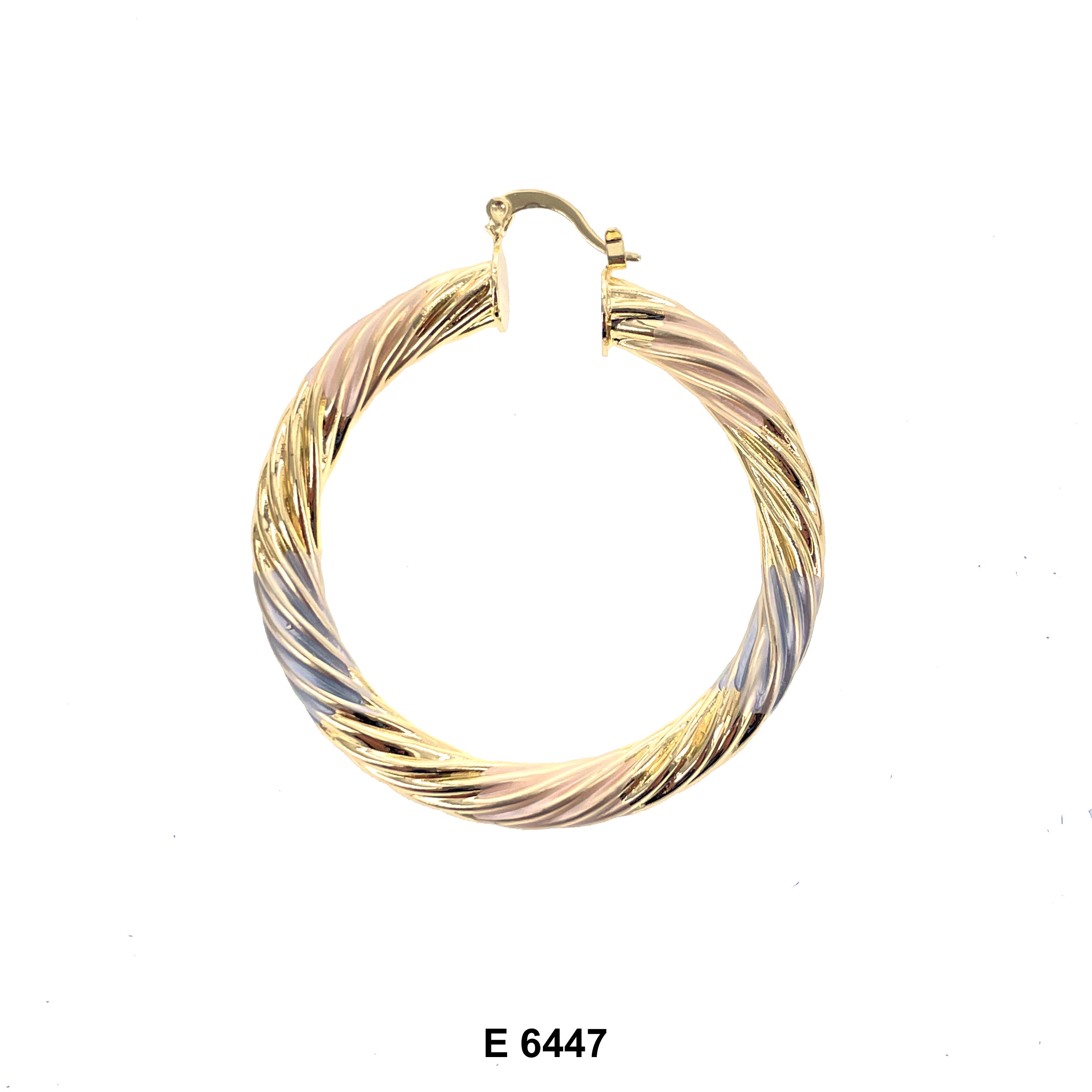 Engraved Hoop Earrings E 6447